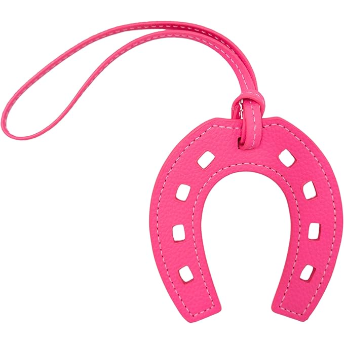 Horse Shoe Lucky Leather Bag Charm