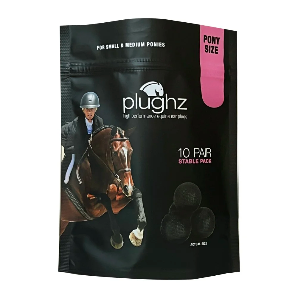 Plughz Dimpled-Uncoated Ear Plugs Stable Pack 10 pair