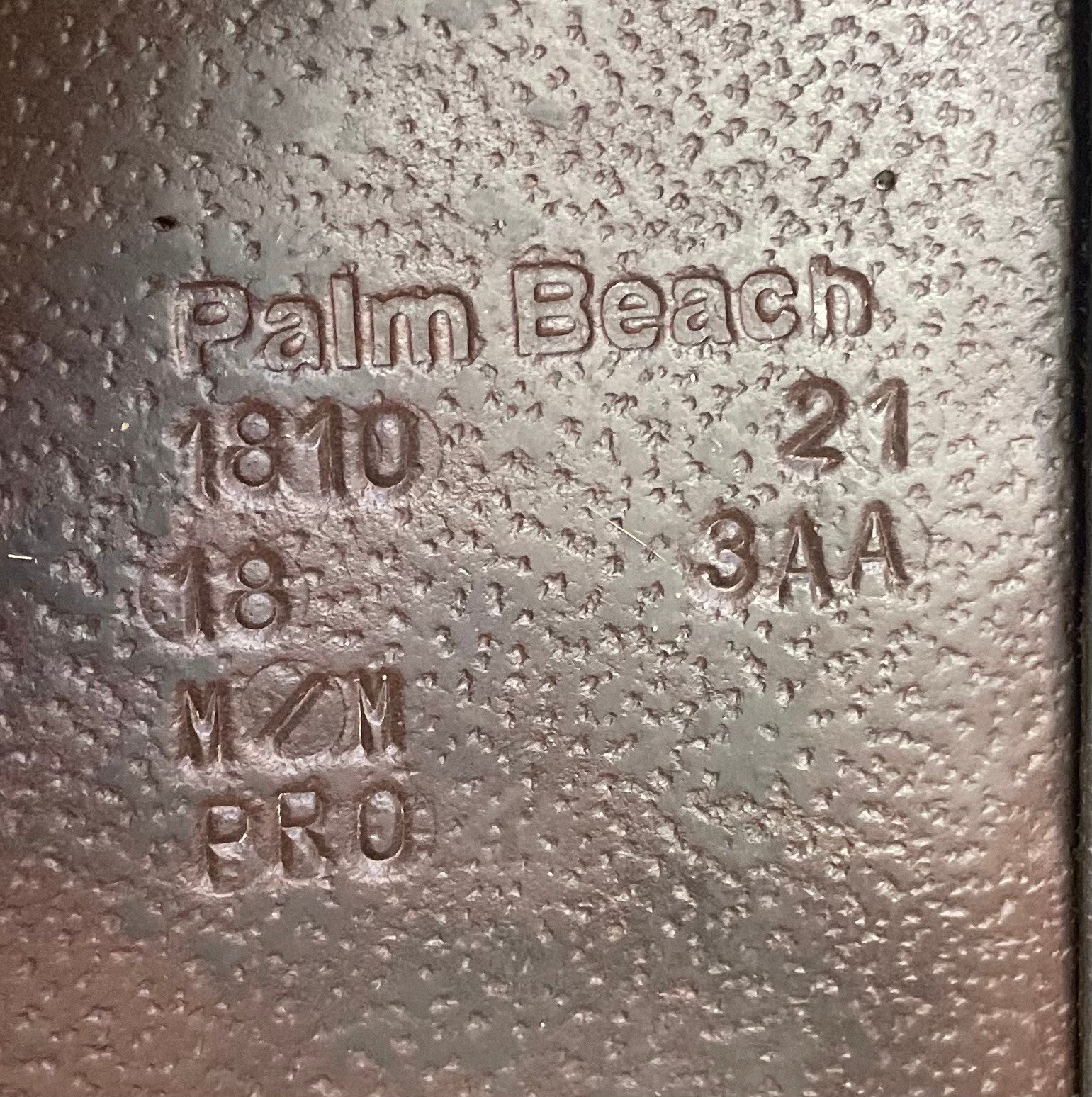 Voltaire Palm Beach saddle 18" 3AA