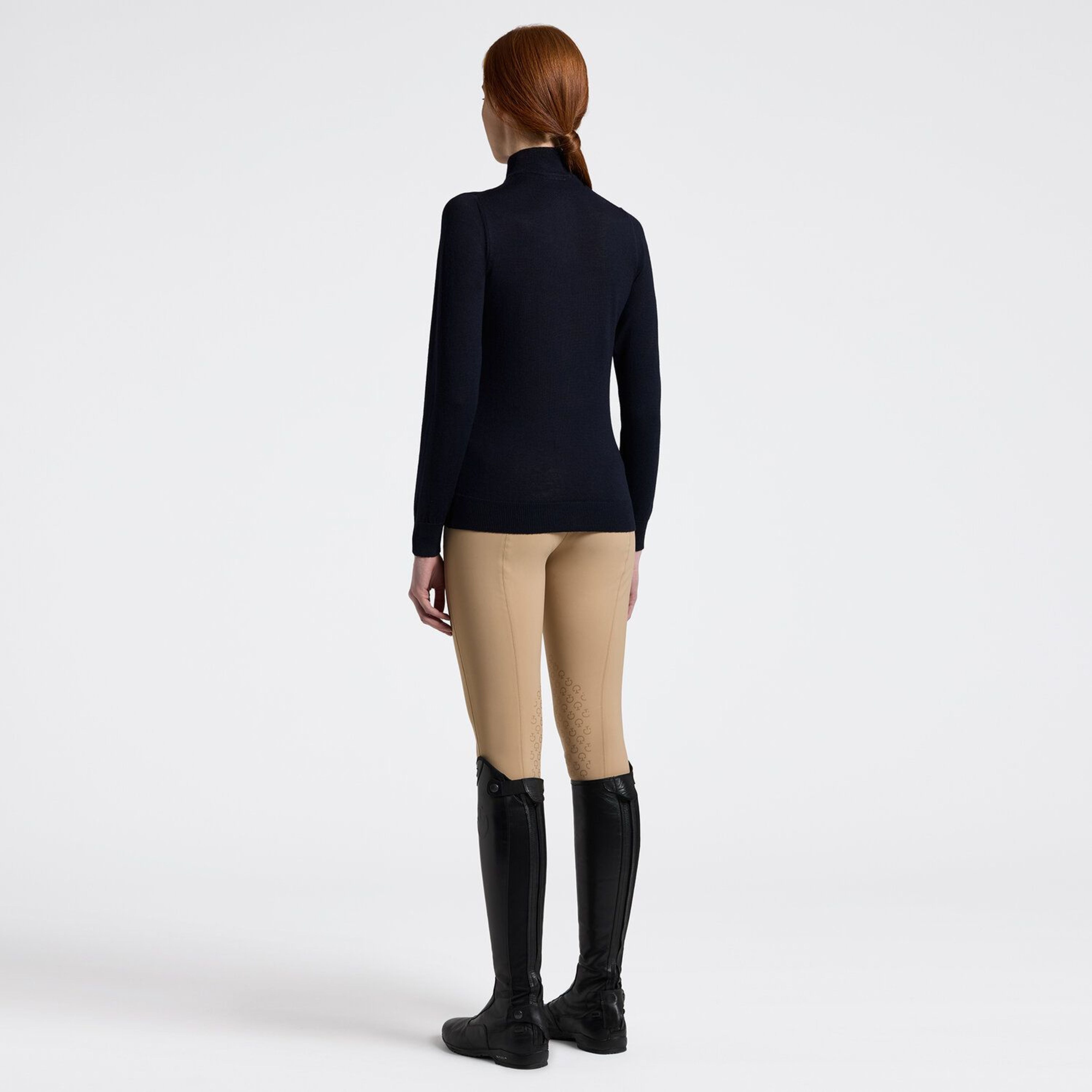 Cavalleria Toscana Fine 1/4 Zip Sweater ladies