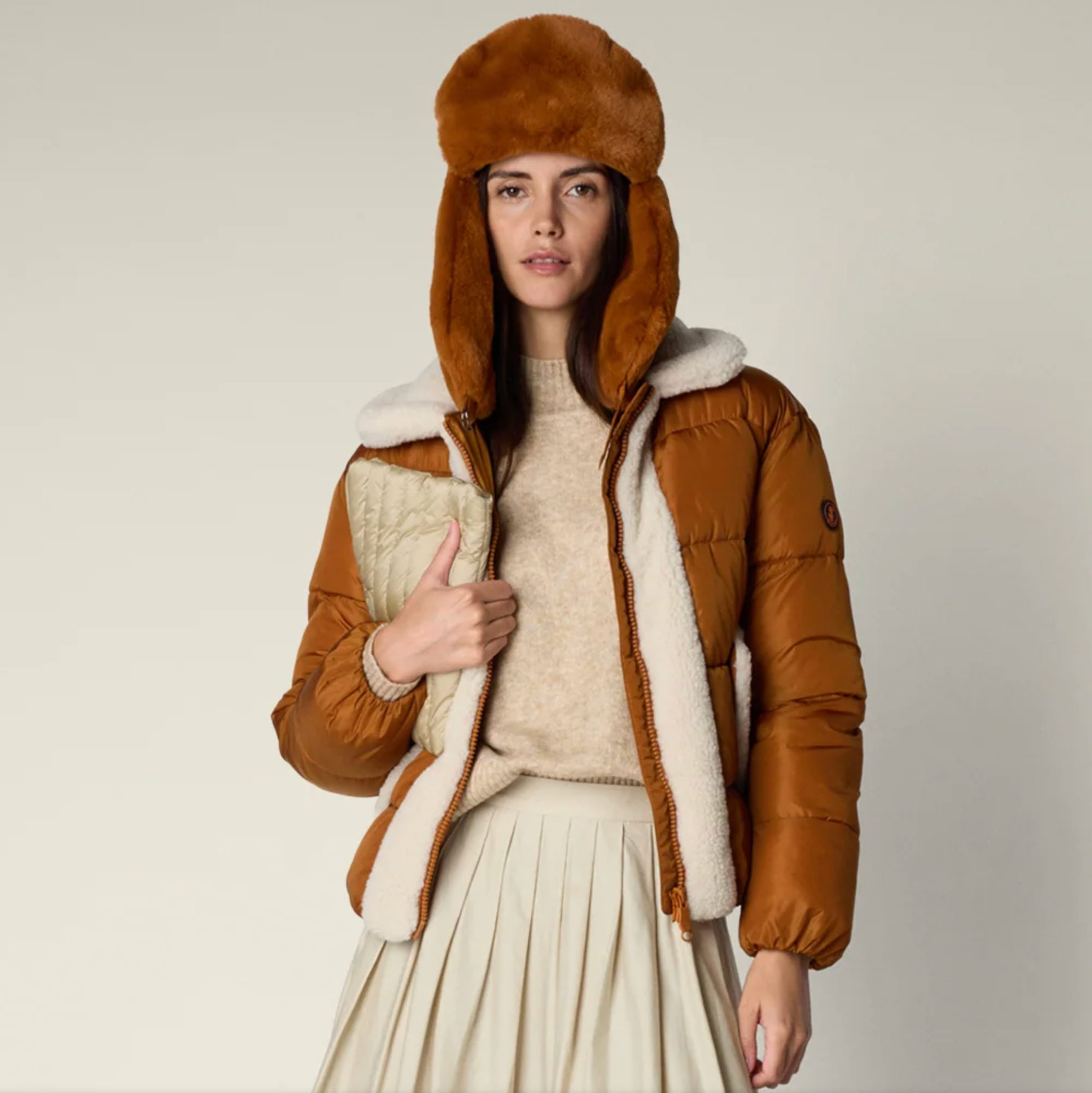 Save the Duck Honey Puff + Sherpa ladies