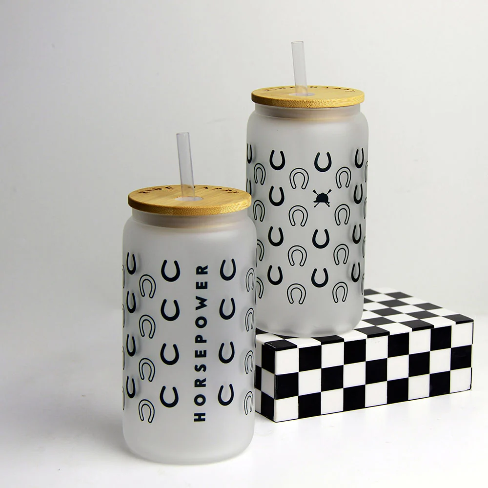 Ride Happy Glass Tumbler
