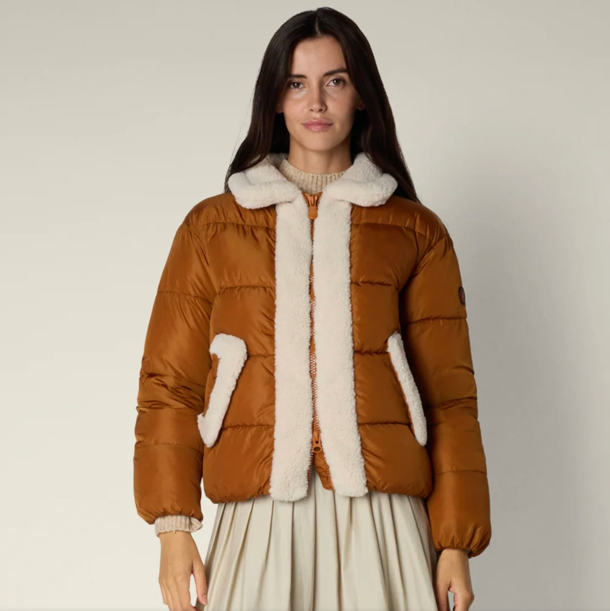 Save the Duck Honey Puff + Sherpa ladies