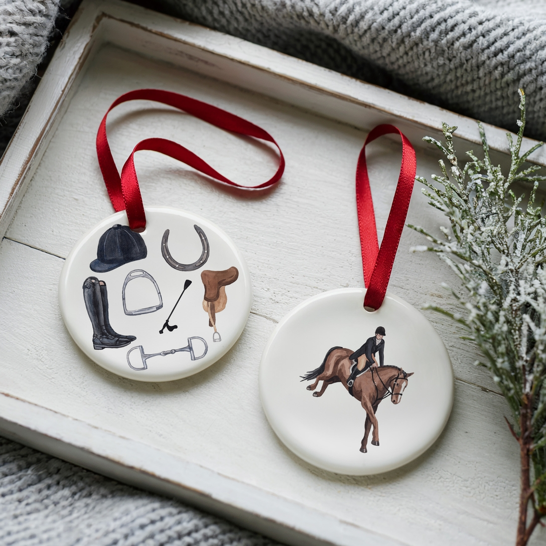 Wellington Equestrian 2-sided Ornament