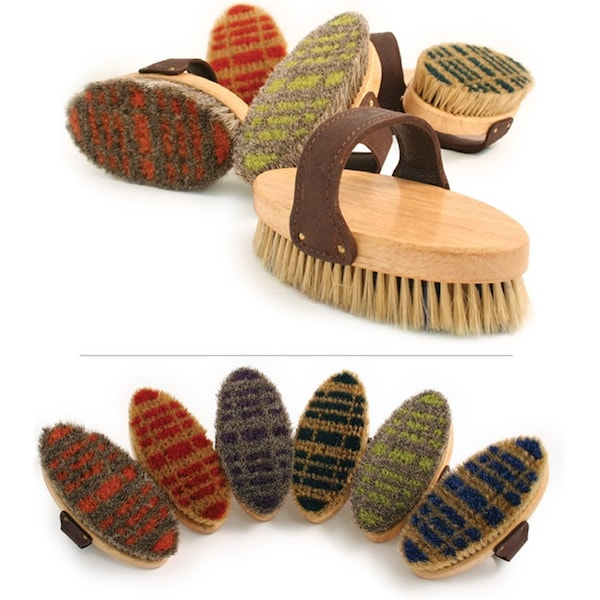 Legends Plaid Horsehair/Boar Body Brush