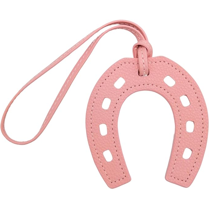 Horse Shoe Lucky Leather Bag Charm