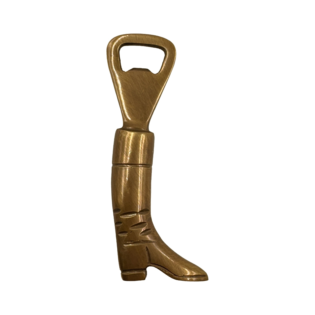 Antiqued Brass Equestrian Riding Boot Bottle Opener