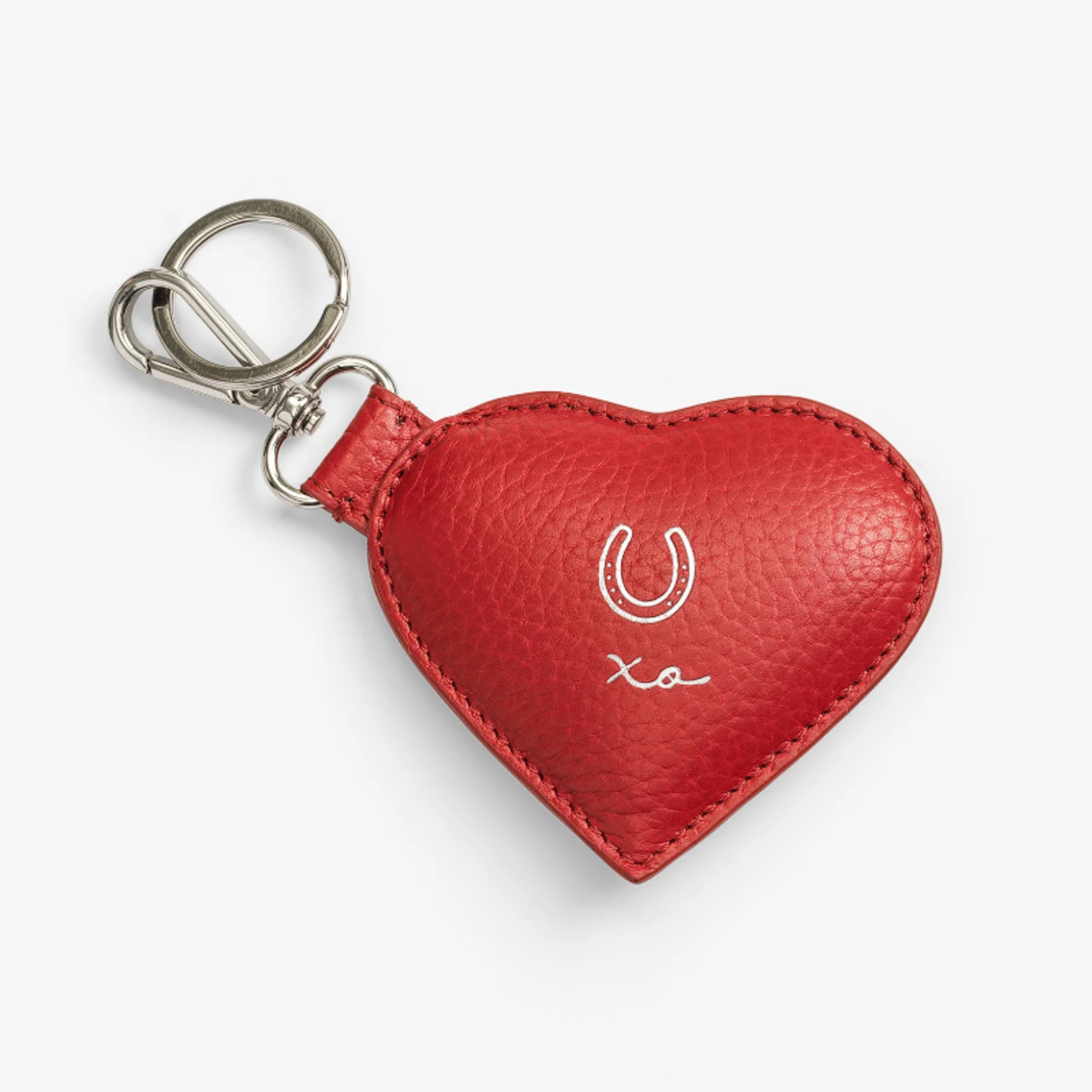 Love & Heart Leather Key Ring