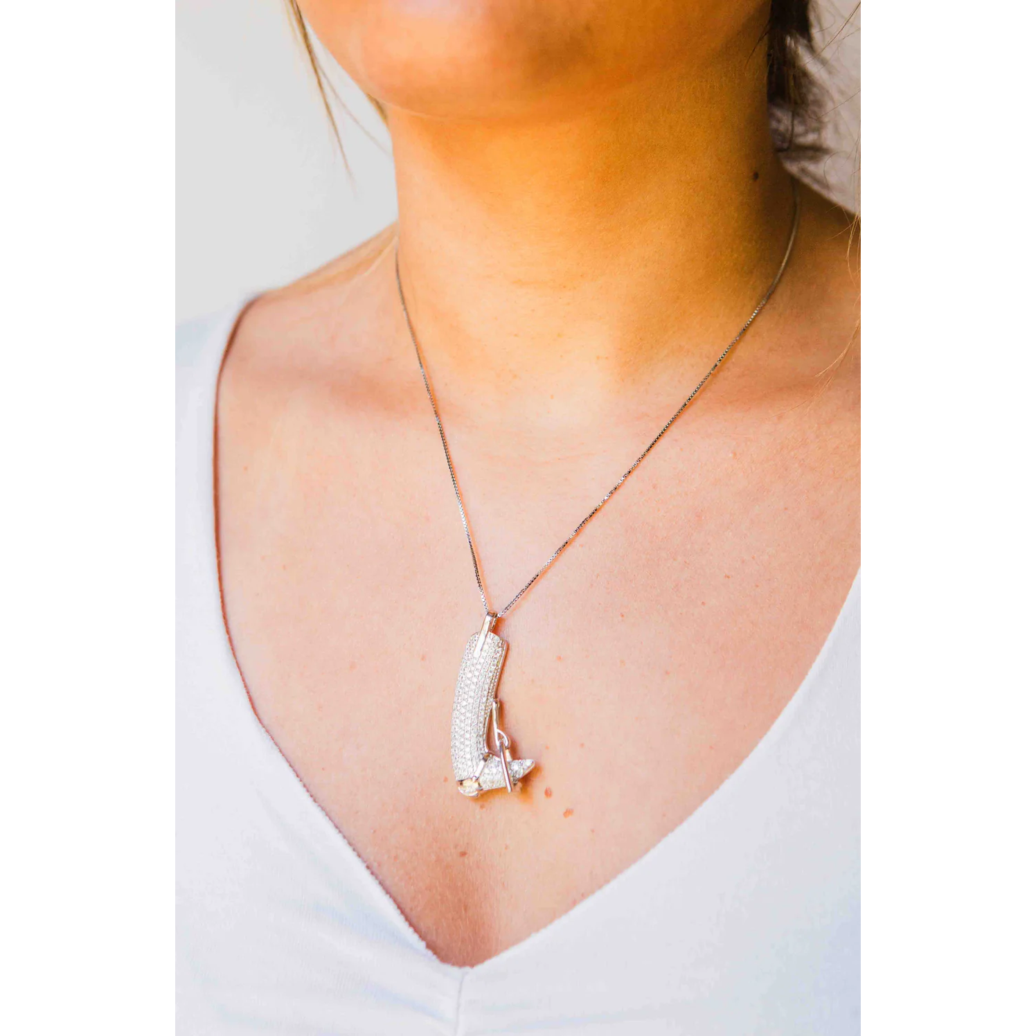 Kelly Herd Necklace Pave English Boot