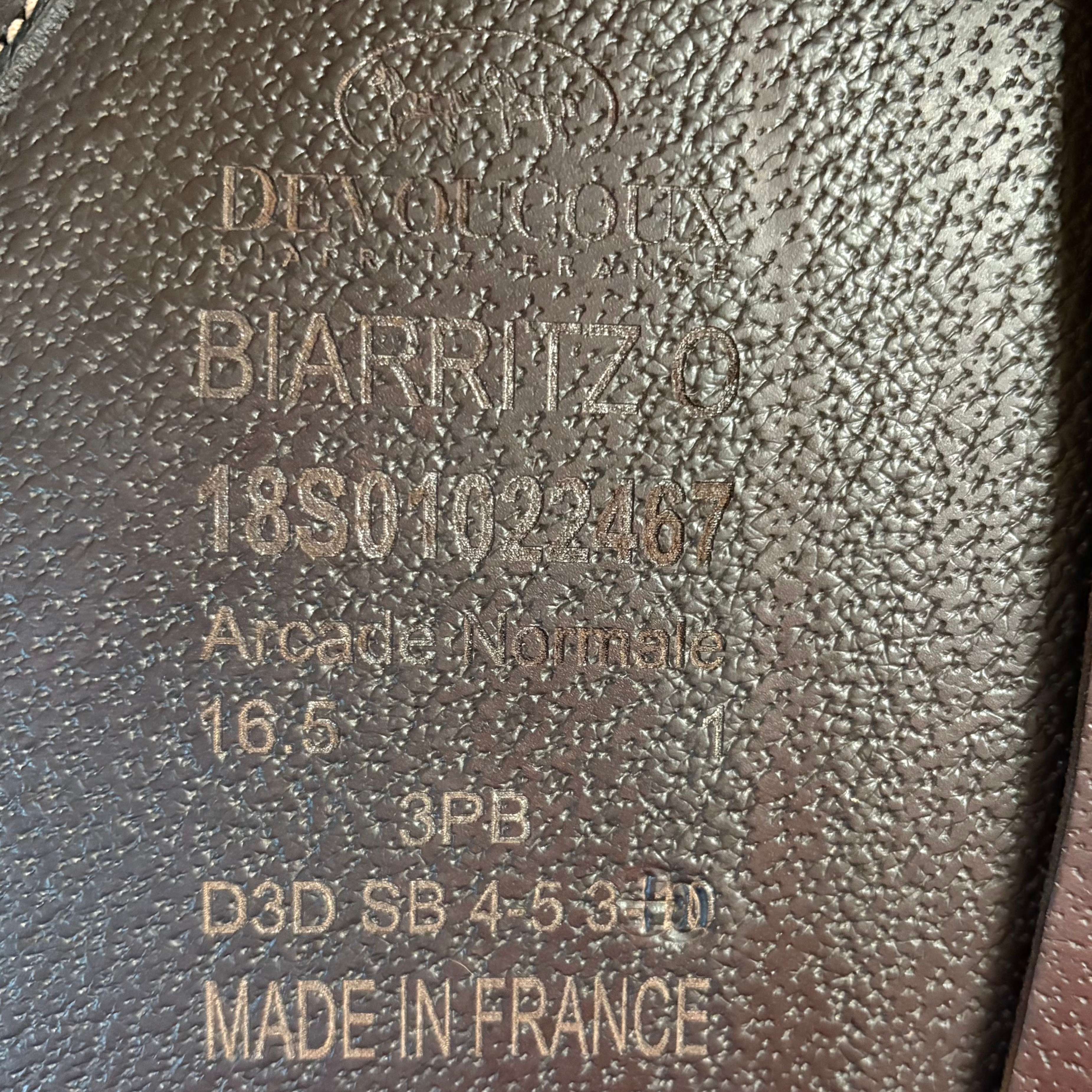 Devoucoux Biarritz O Saddle 16.5" 1