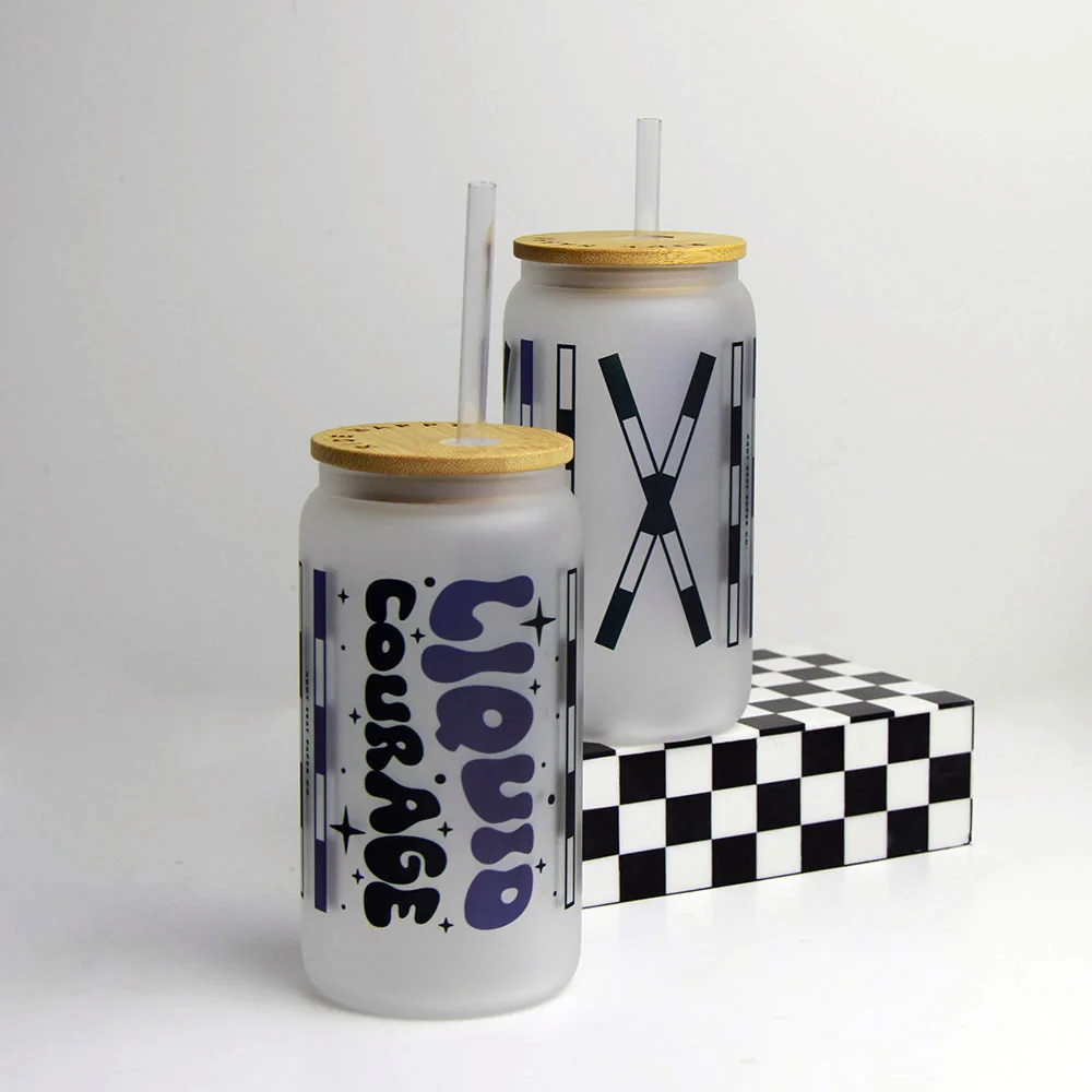 Ride Happy Glass Tumbler