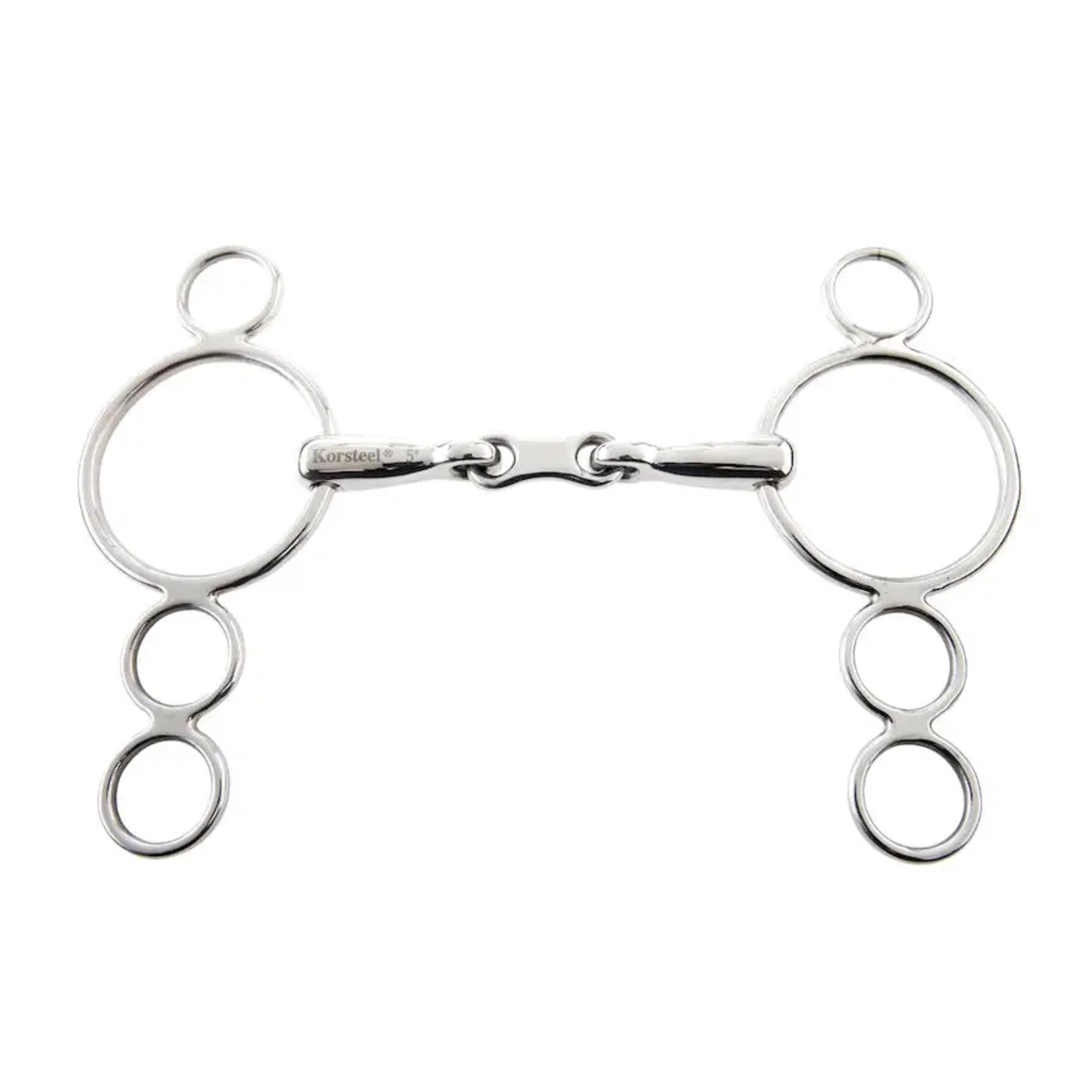 Korsteel Bit 3-Ring Gag French Link