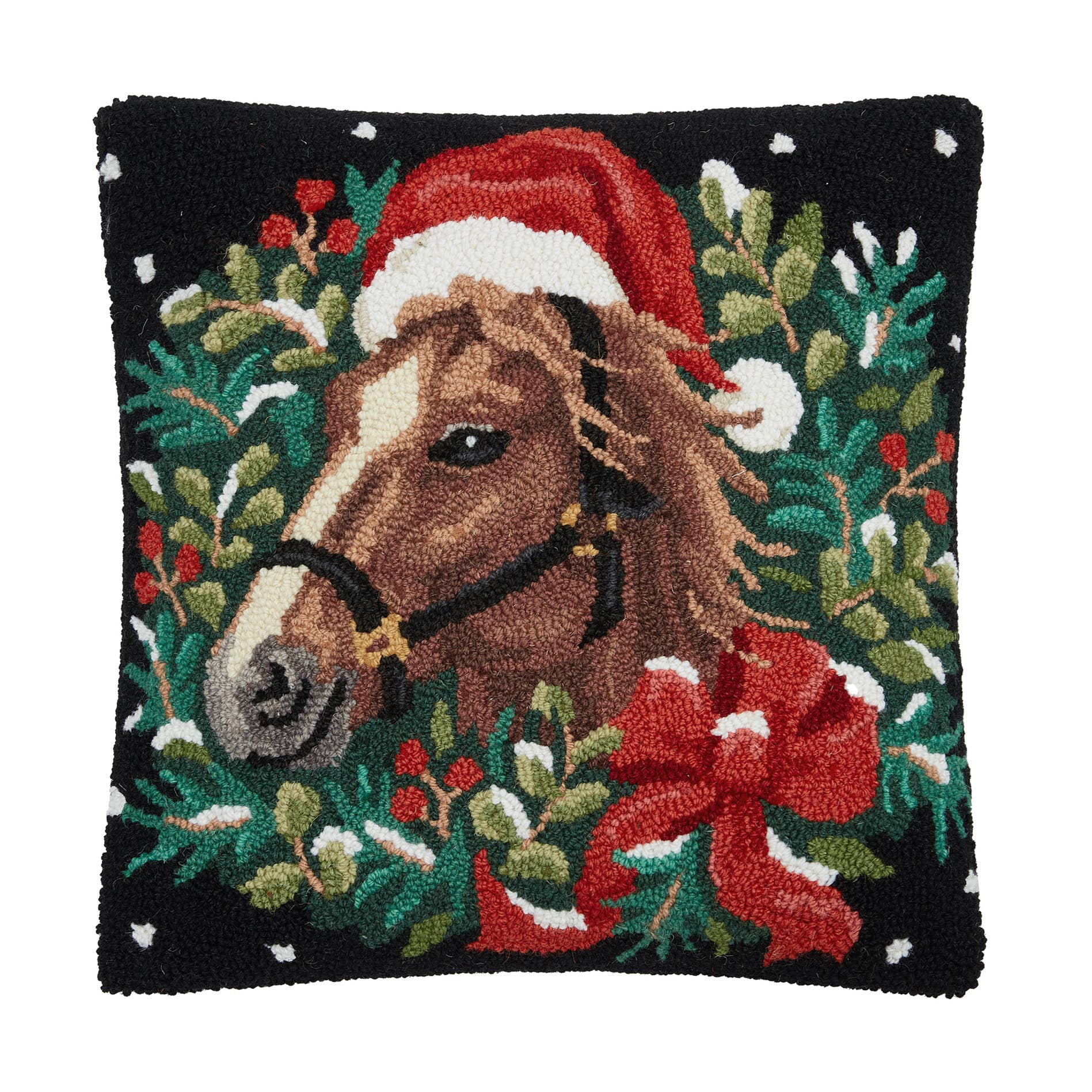 Equestrian Hooked Sofa Pillow