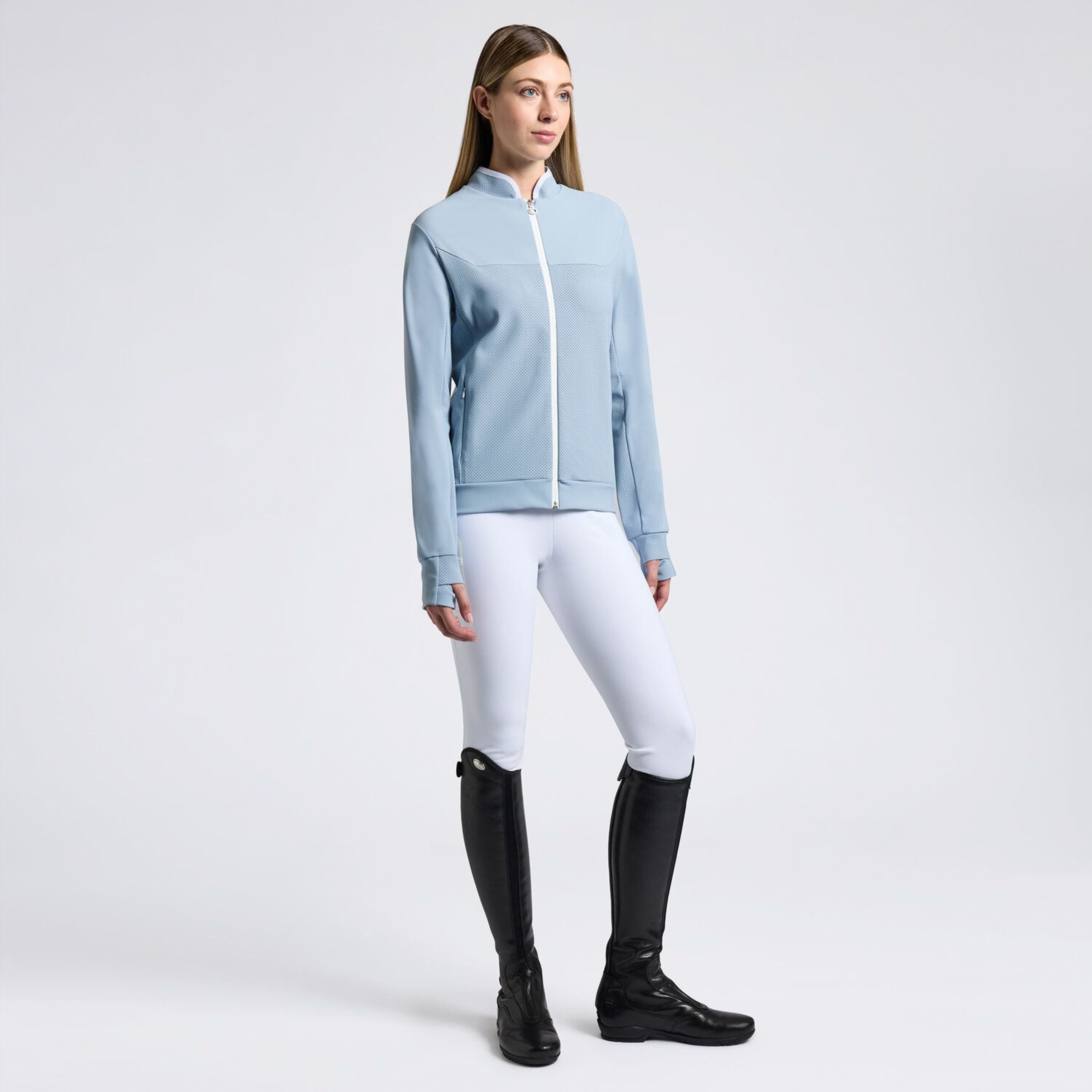 Cavalleria Toscana Perf Crewneck Tech Warmup ladies