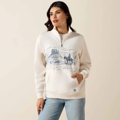 Ariat Traveler 1/2 zip Sweatshirt ladies