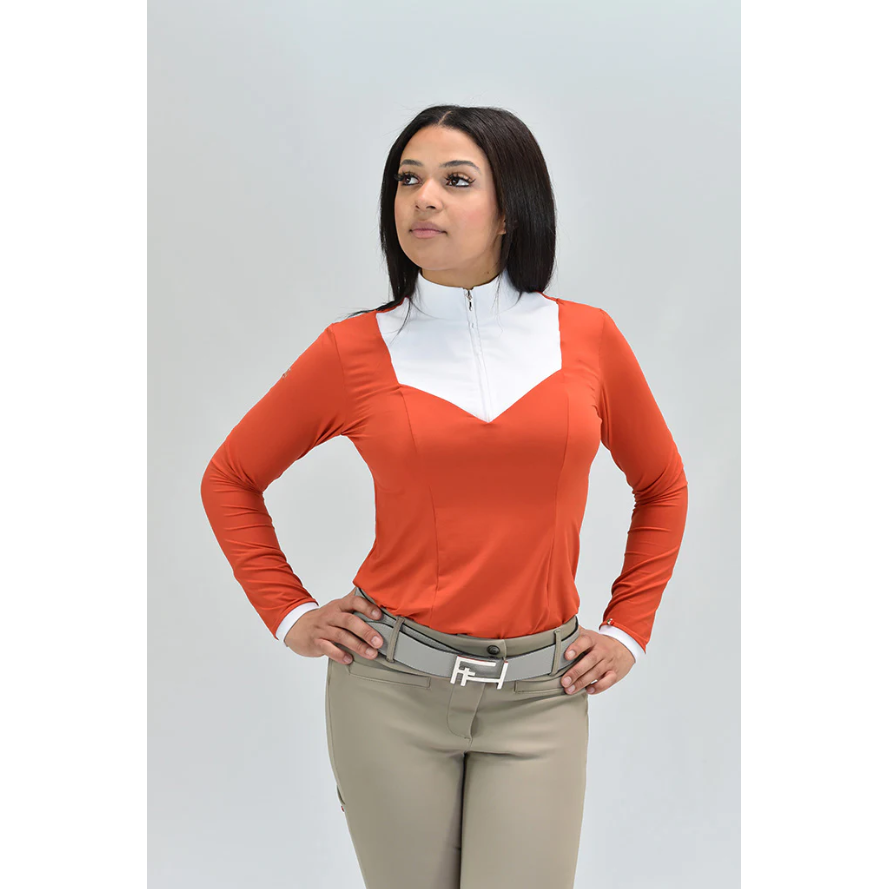 For Horses Elda Zip Comp Shirt l/s ladies