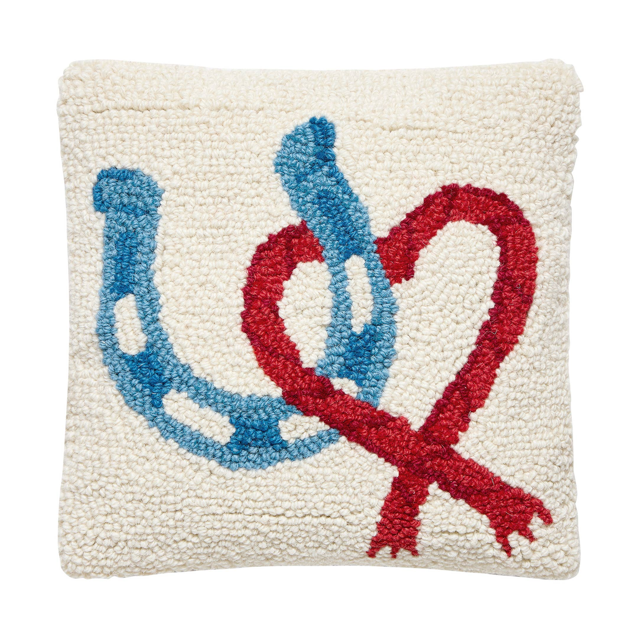 Equestrian Hooked Mini Pillow