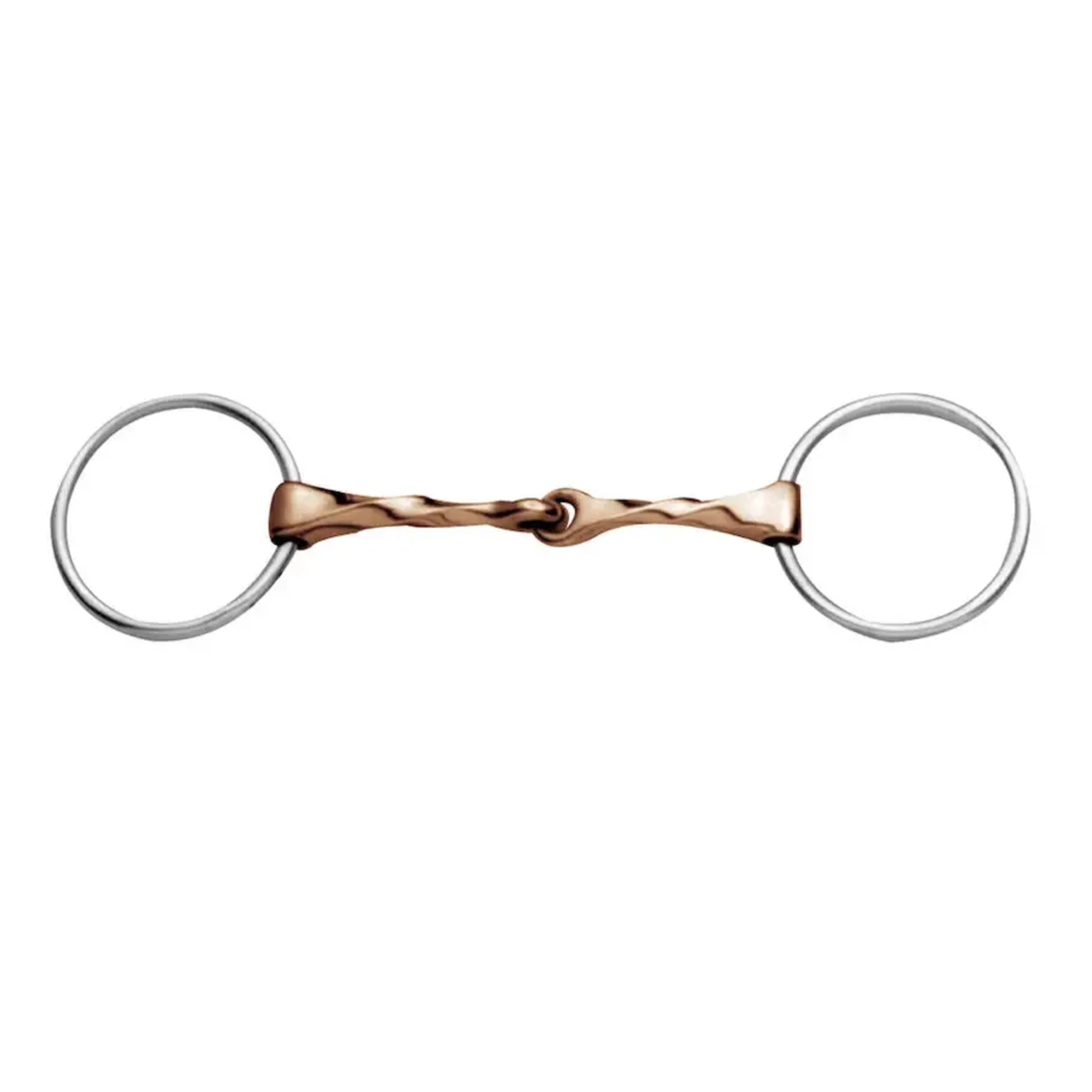 Korsteel Loose Ring Slow Twist Copper Snaffle Bit 5"
