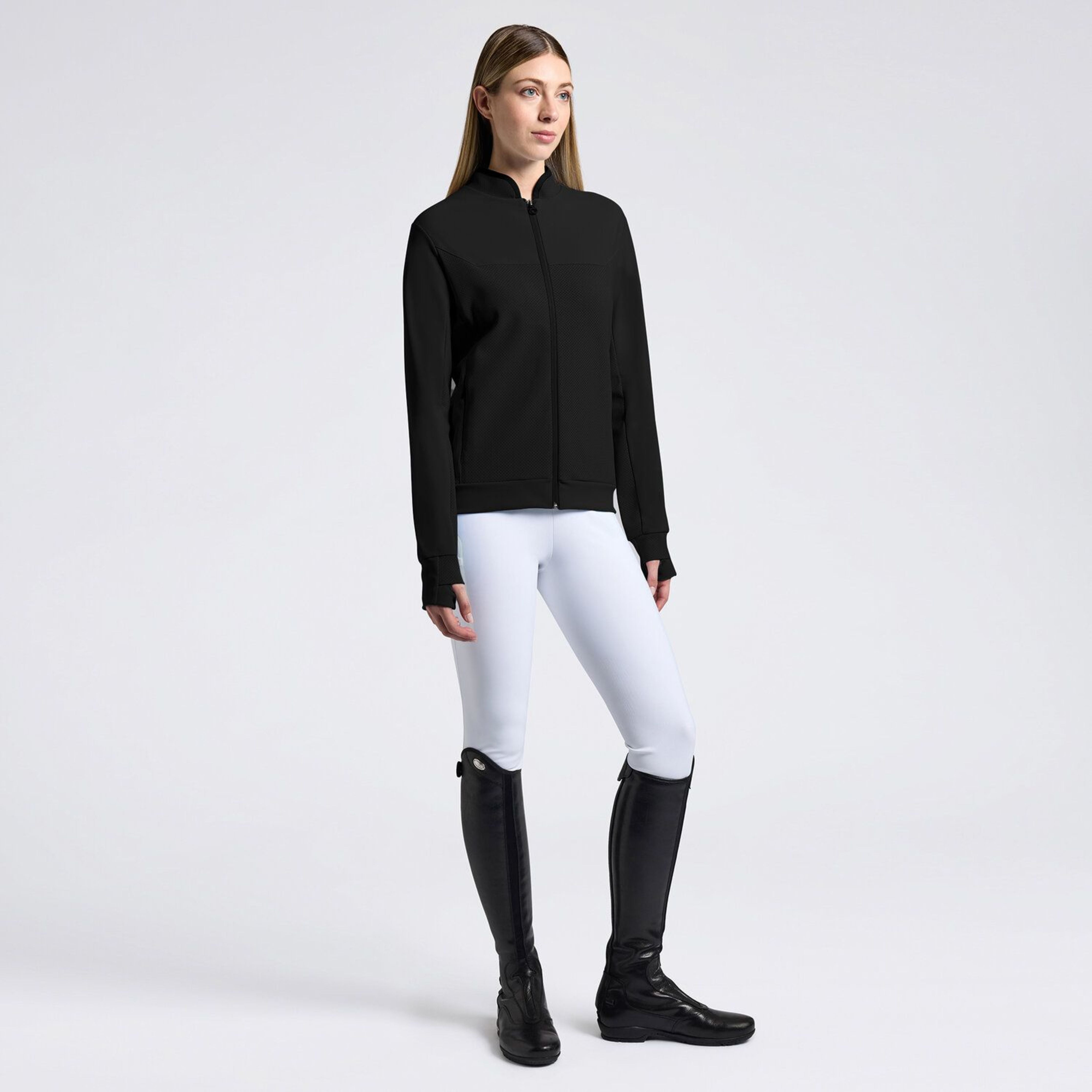 Cavalleria Toscana Perf Crewneck Tech Warmup ladies