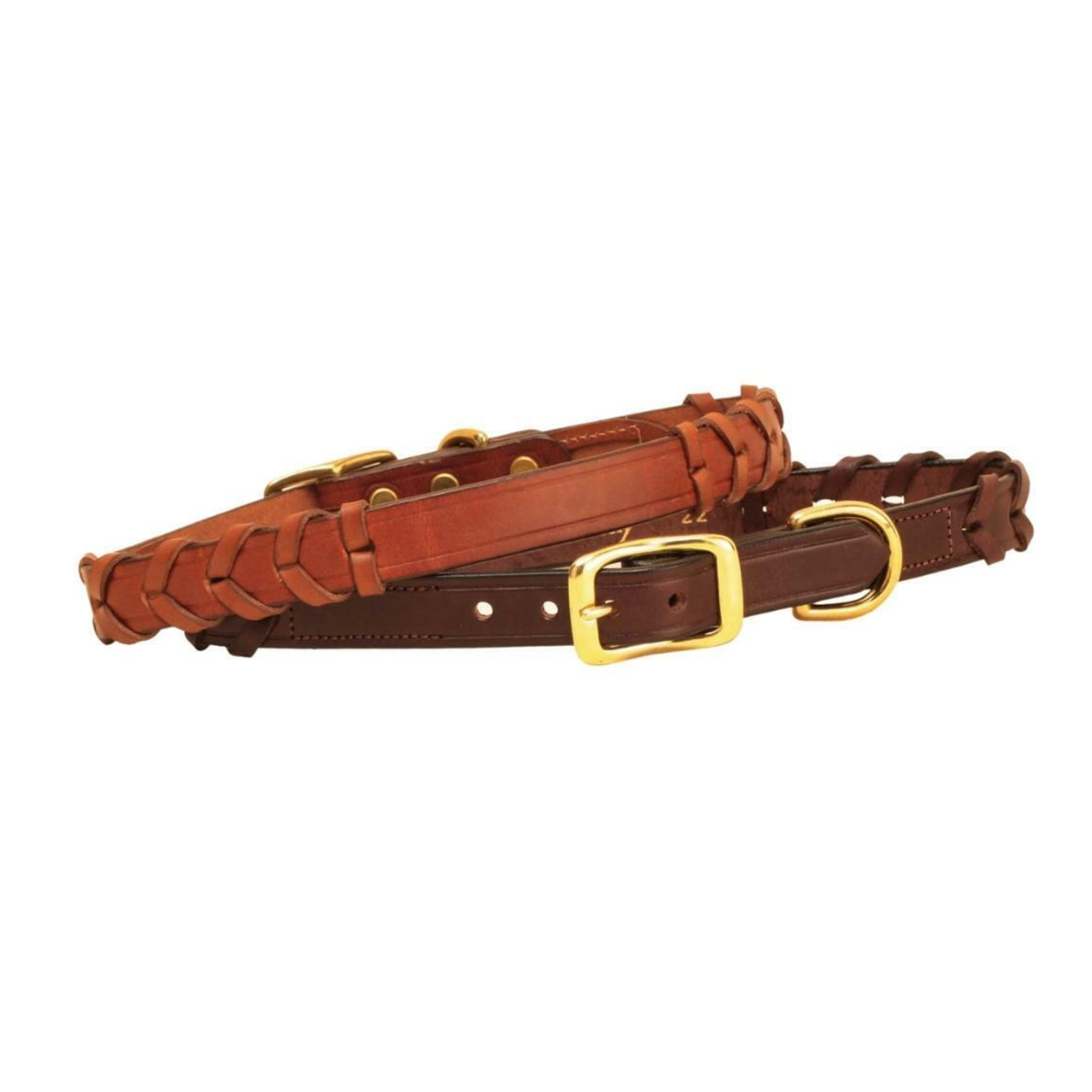 Tory Leather Dog Collar Laced Rein