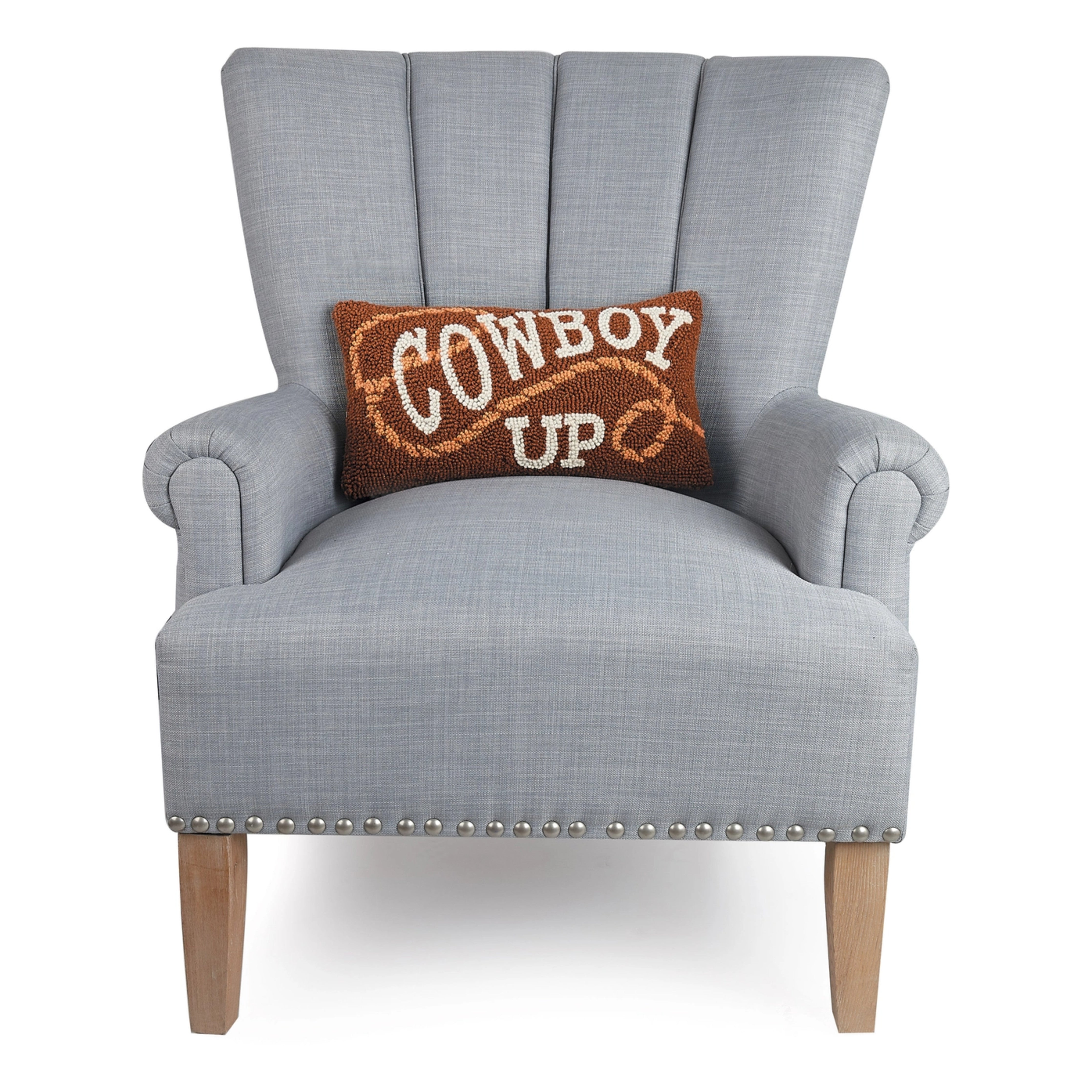 Cowboy Up Hooked Pillow&nbsp;