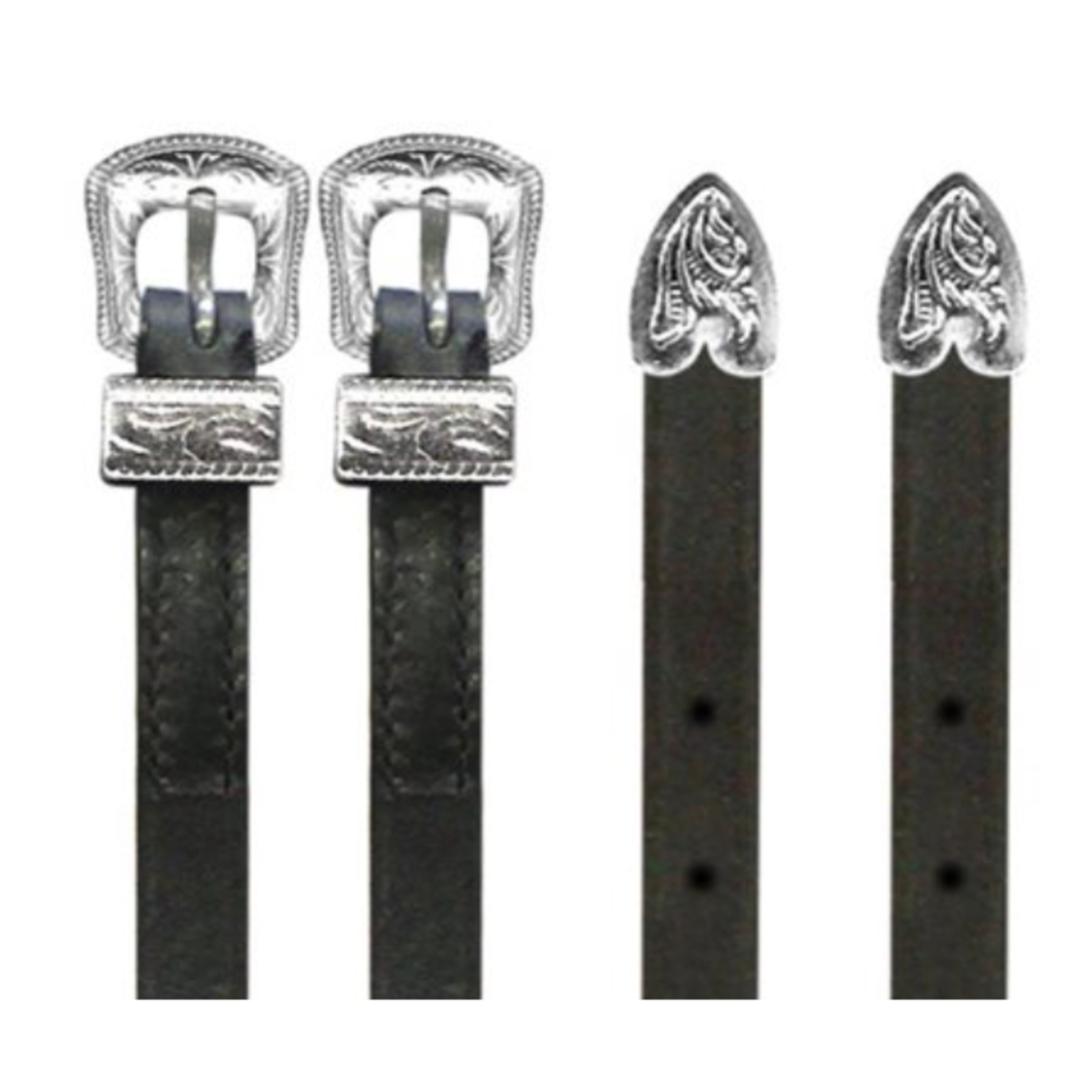 Perris Spur Straps w/ Silver Buckles