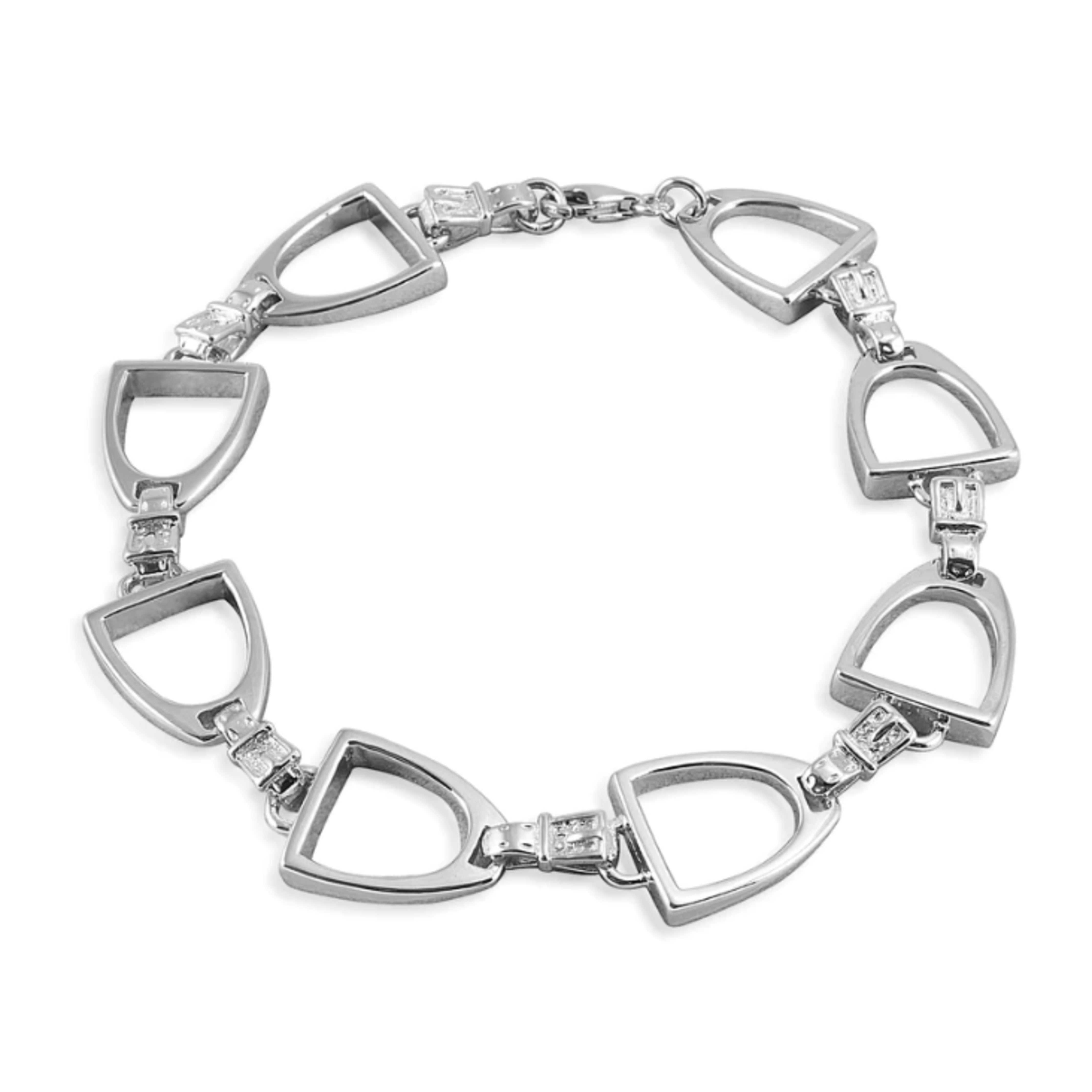 Kelly Herd Bracelet Stirrup Links Sterling