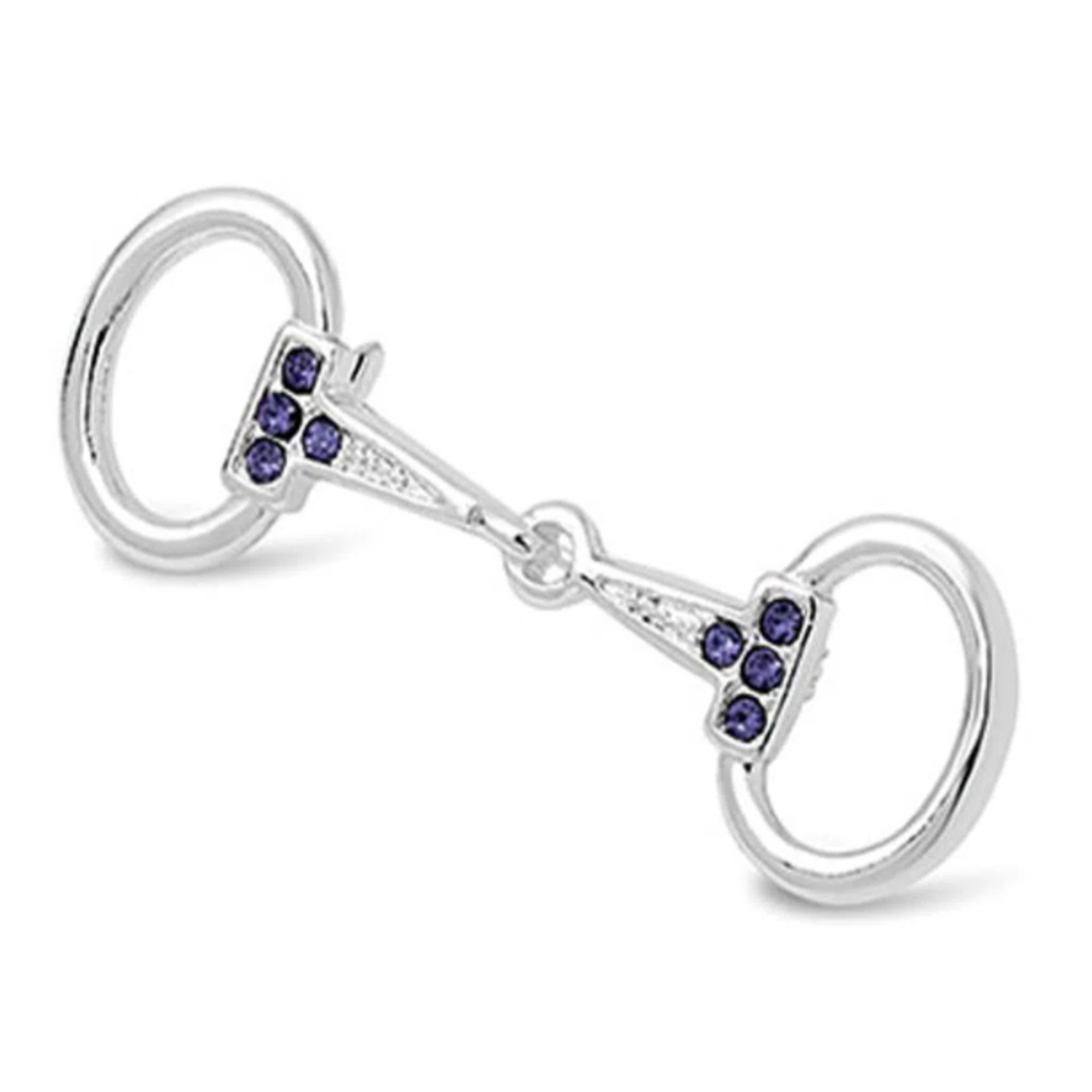 Rhinestone Snaffle Bit Stock Pin