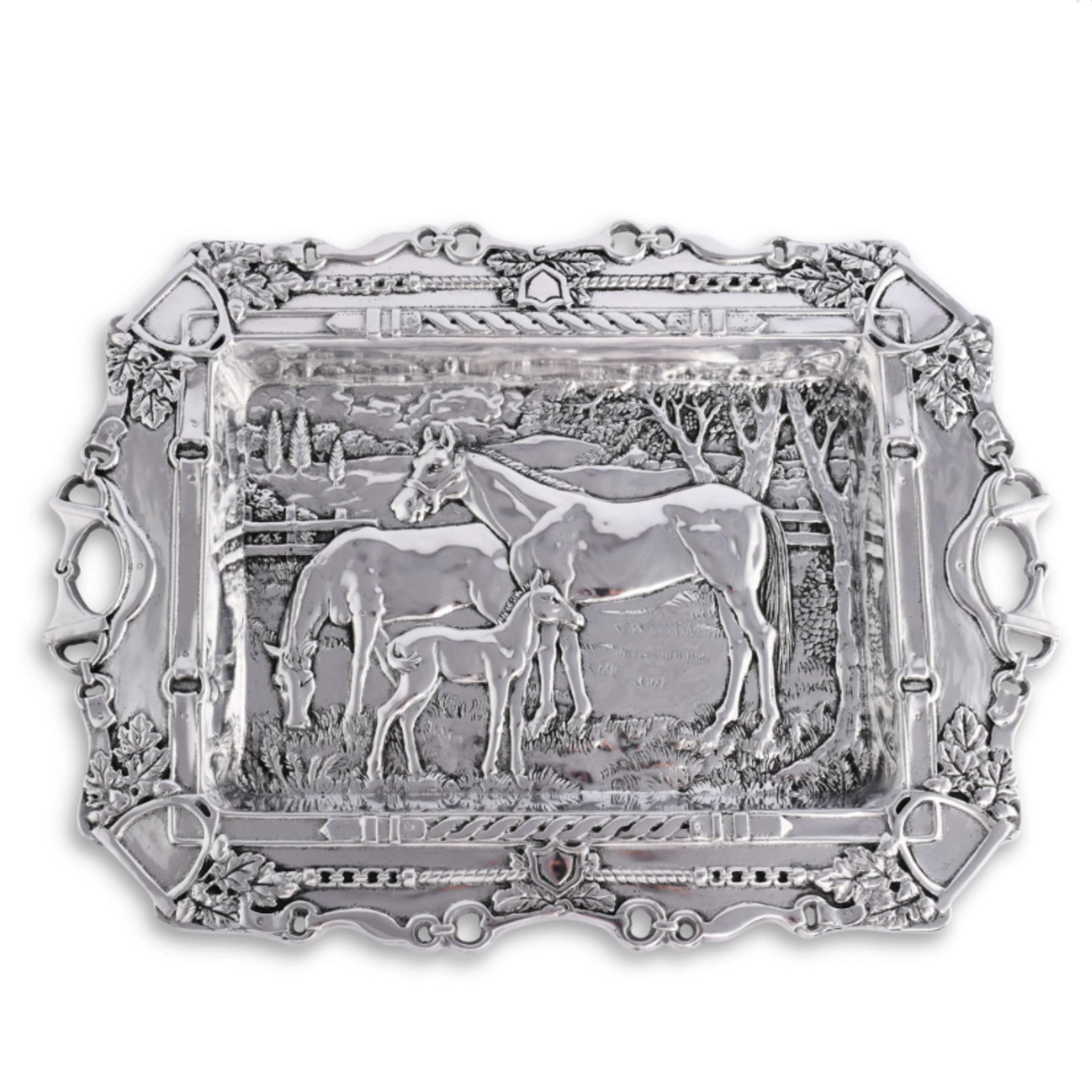 Grazing Horses Parlor Tray