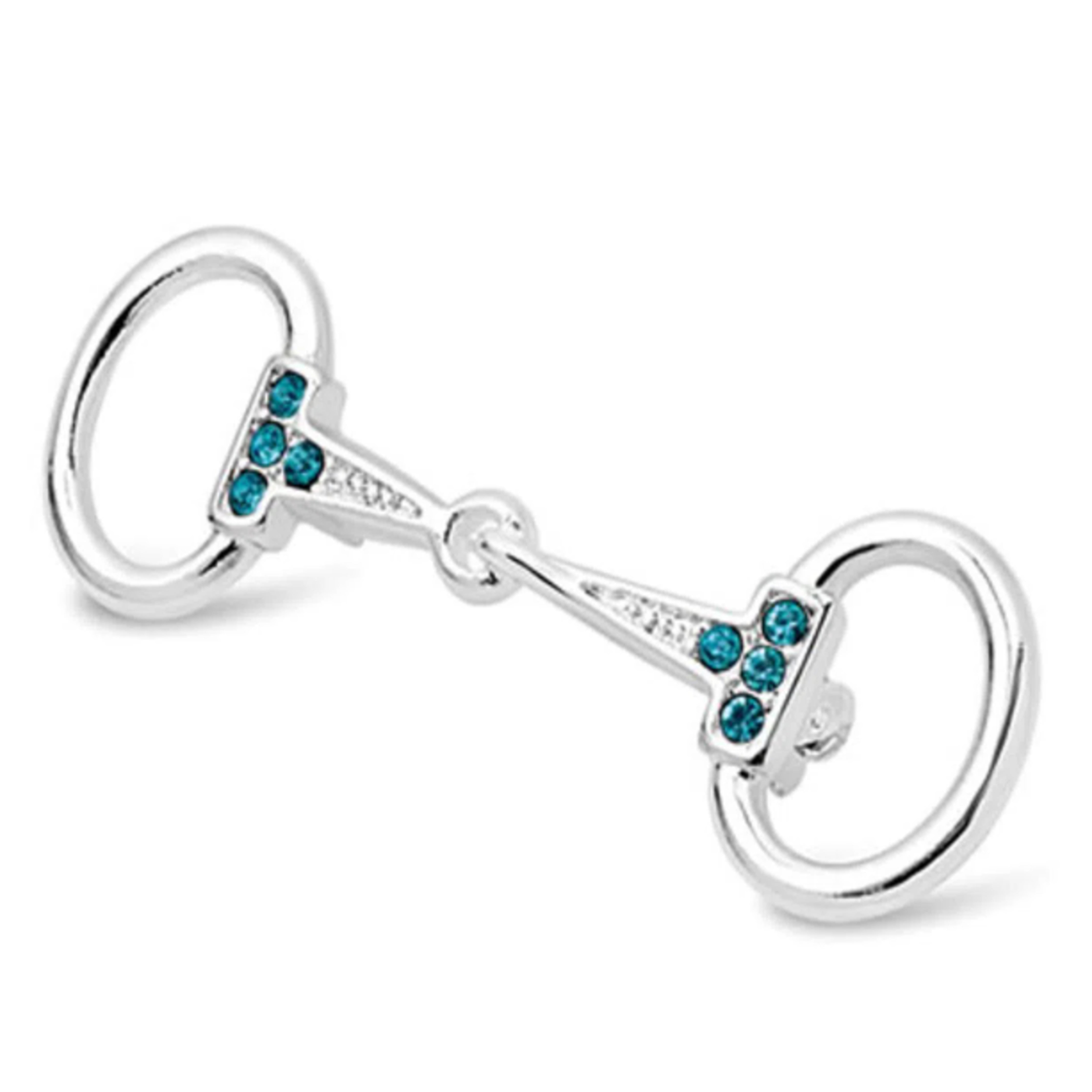 Rhinestone Snaffle Bit Stock Pin