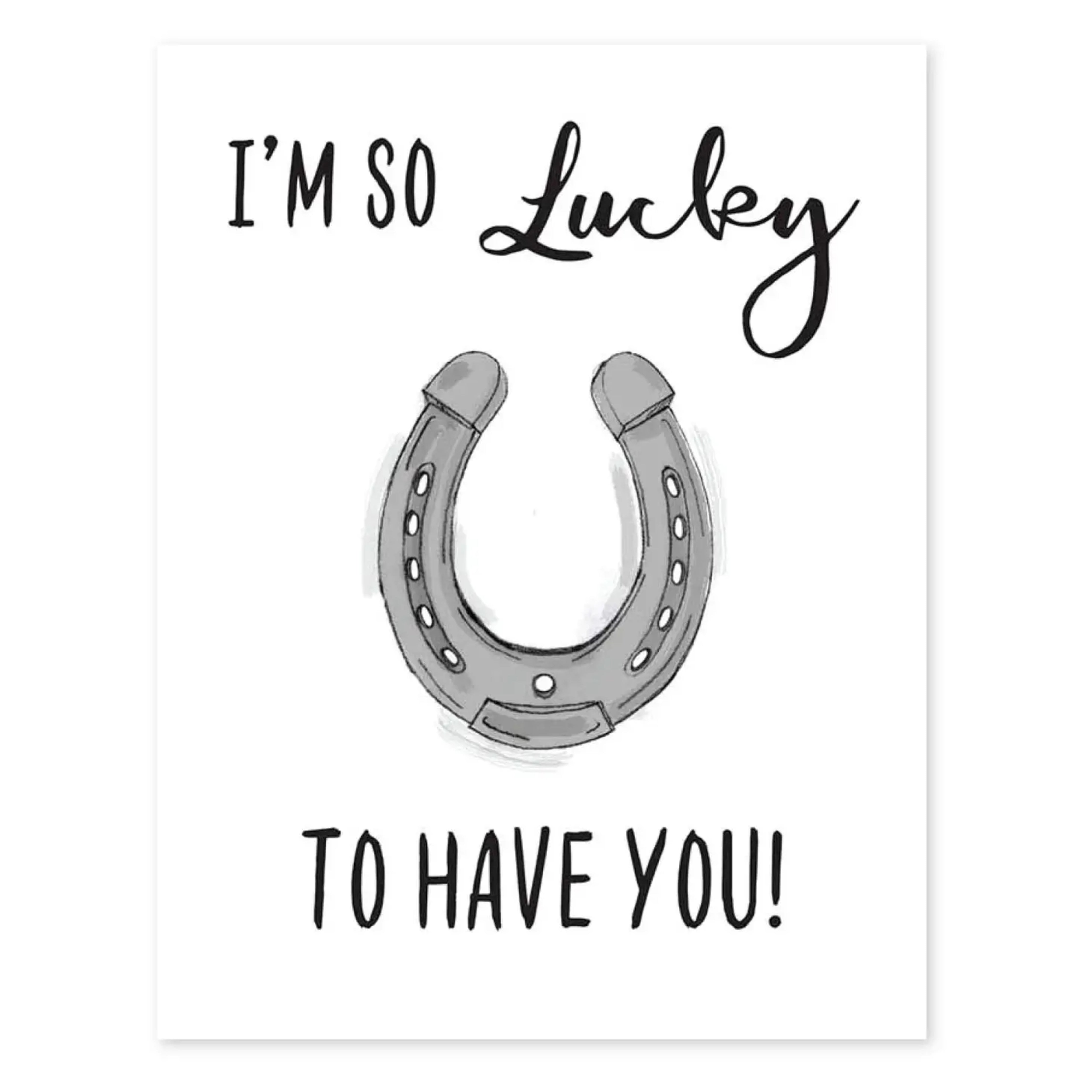 Horseshoe Greeting Card