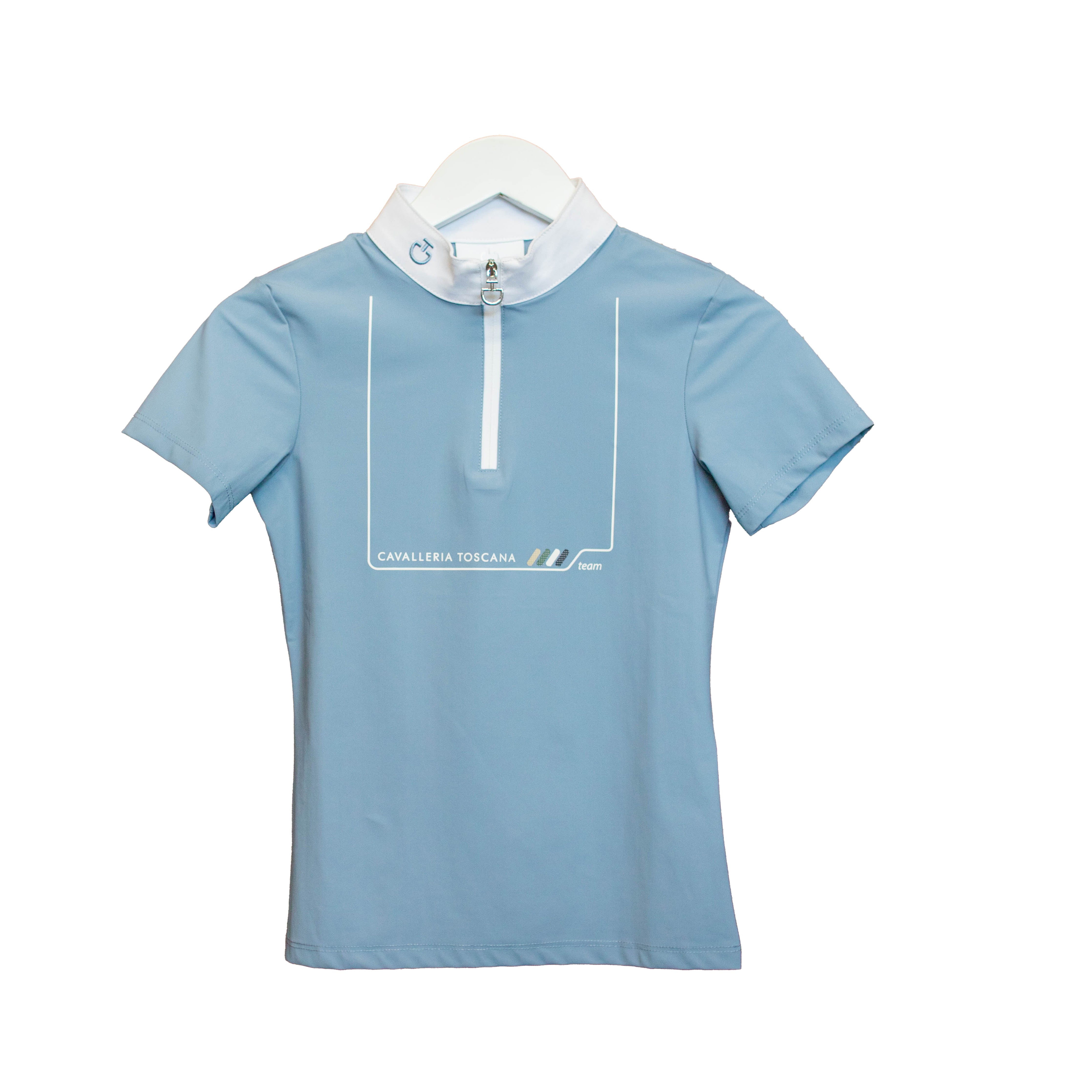 Cavalleria Toscana Dash Zip Comp Polo s/s girls