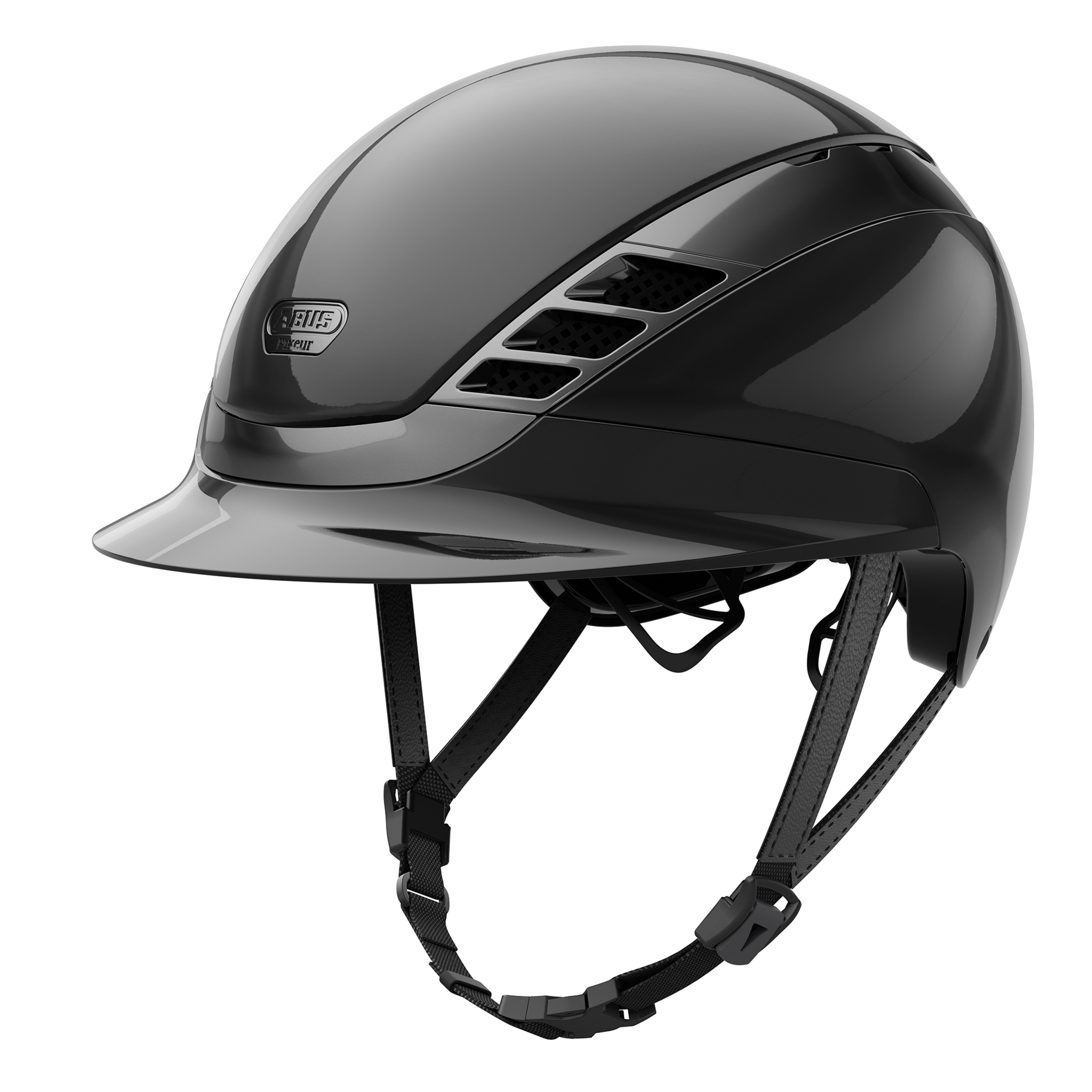 ABUS Pikeur AirLuxe Chrome Short Visor Helmet