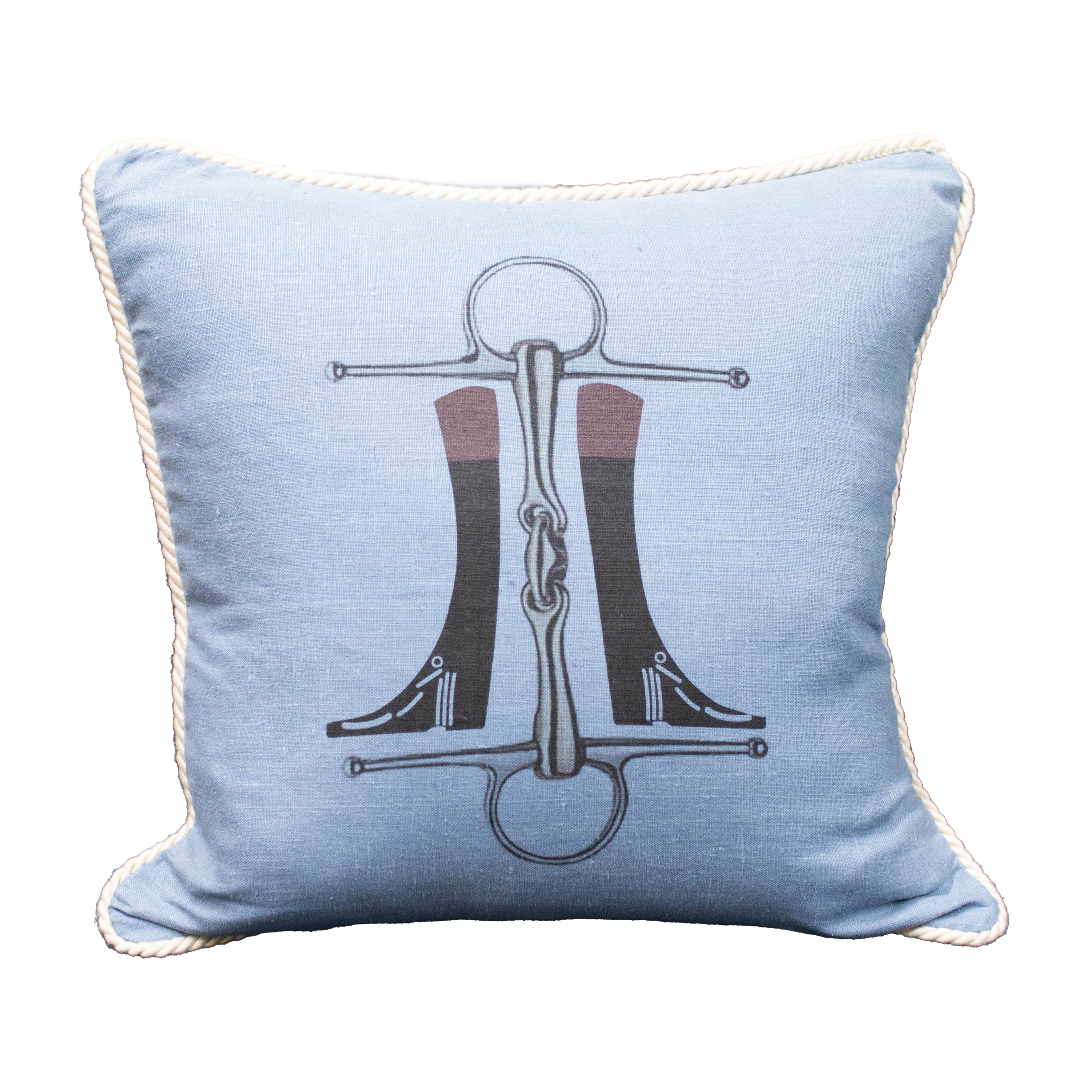 Ox Bow Corded Linen Pillow