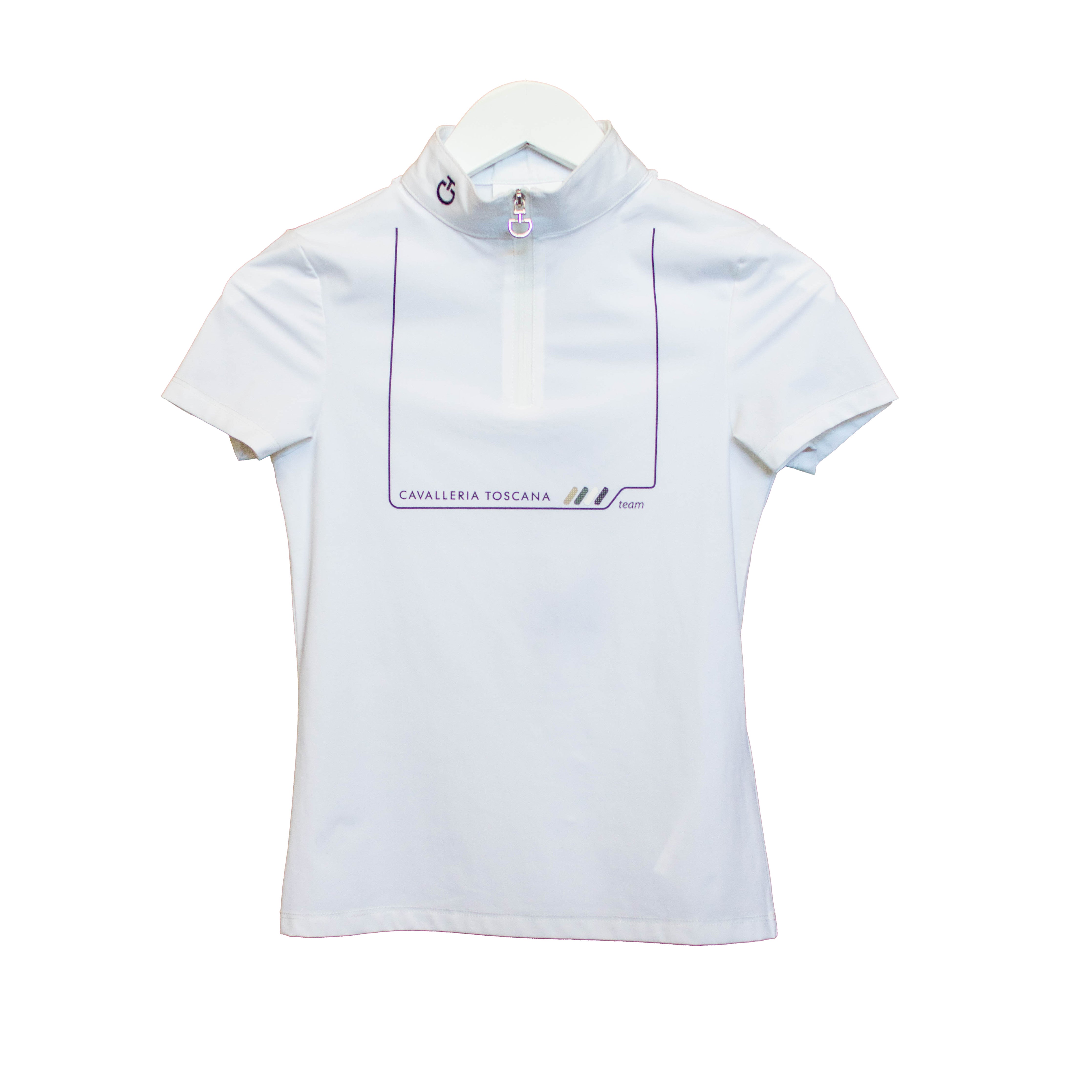 Cavalleria Toscana Dash Zip Comp Polo s/s girls