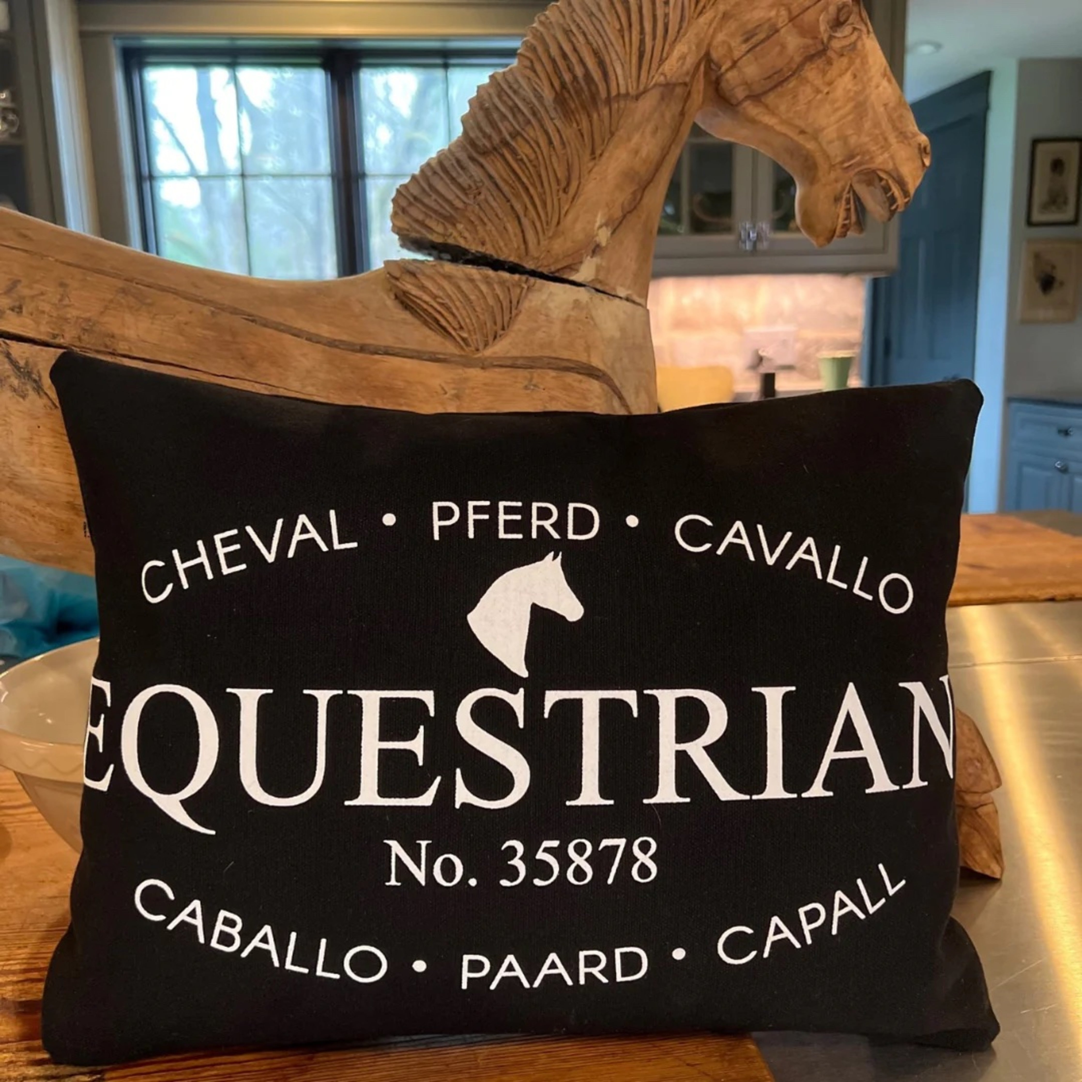 Rebecca Ray Equestrian Pillow