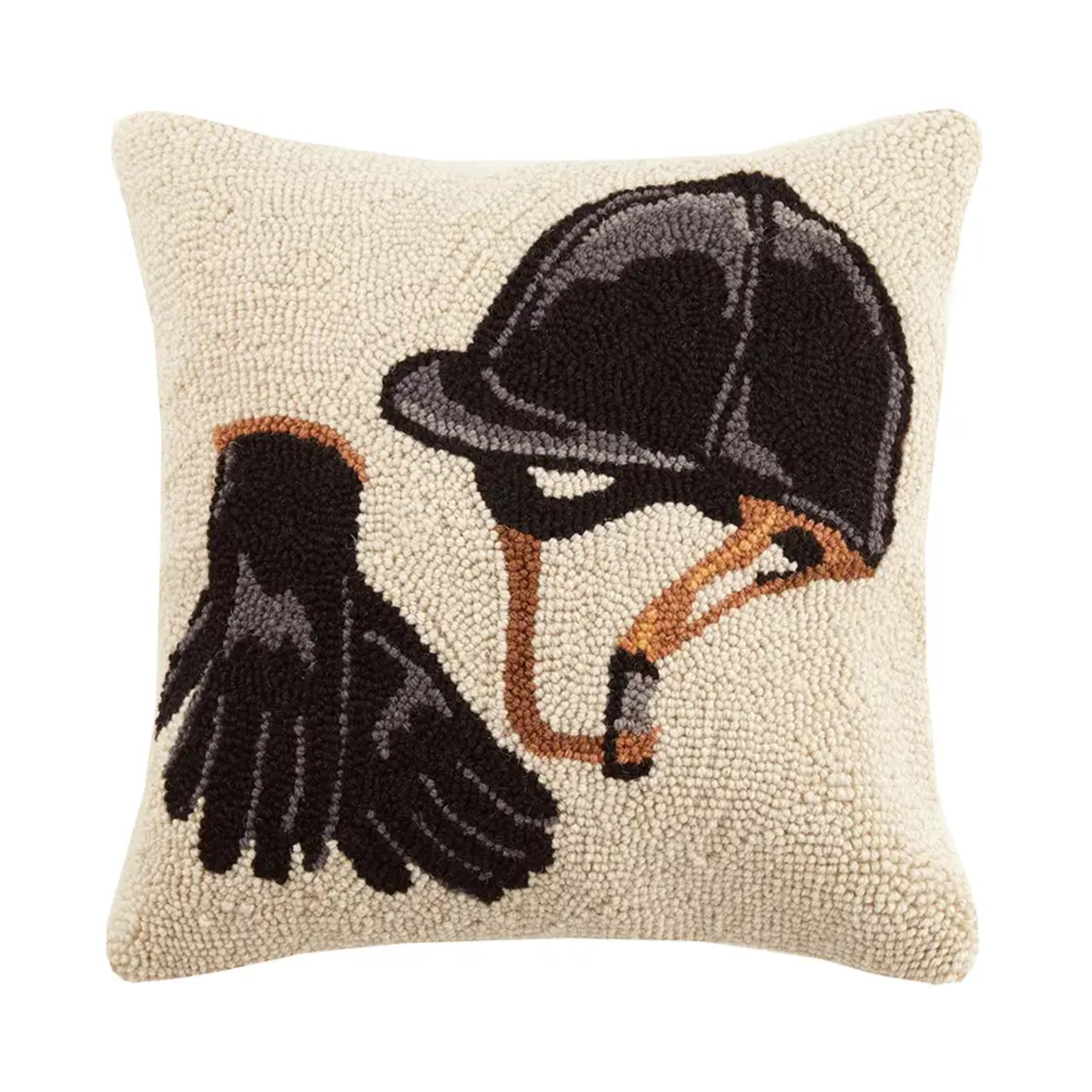 Equestrian Gear Hooked Pillow