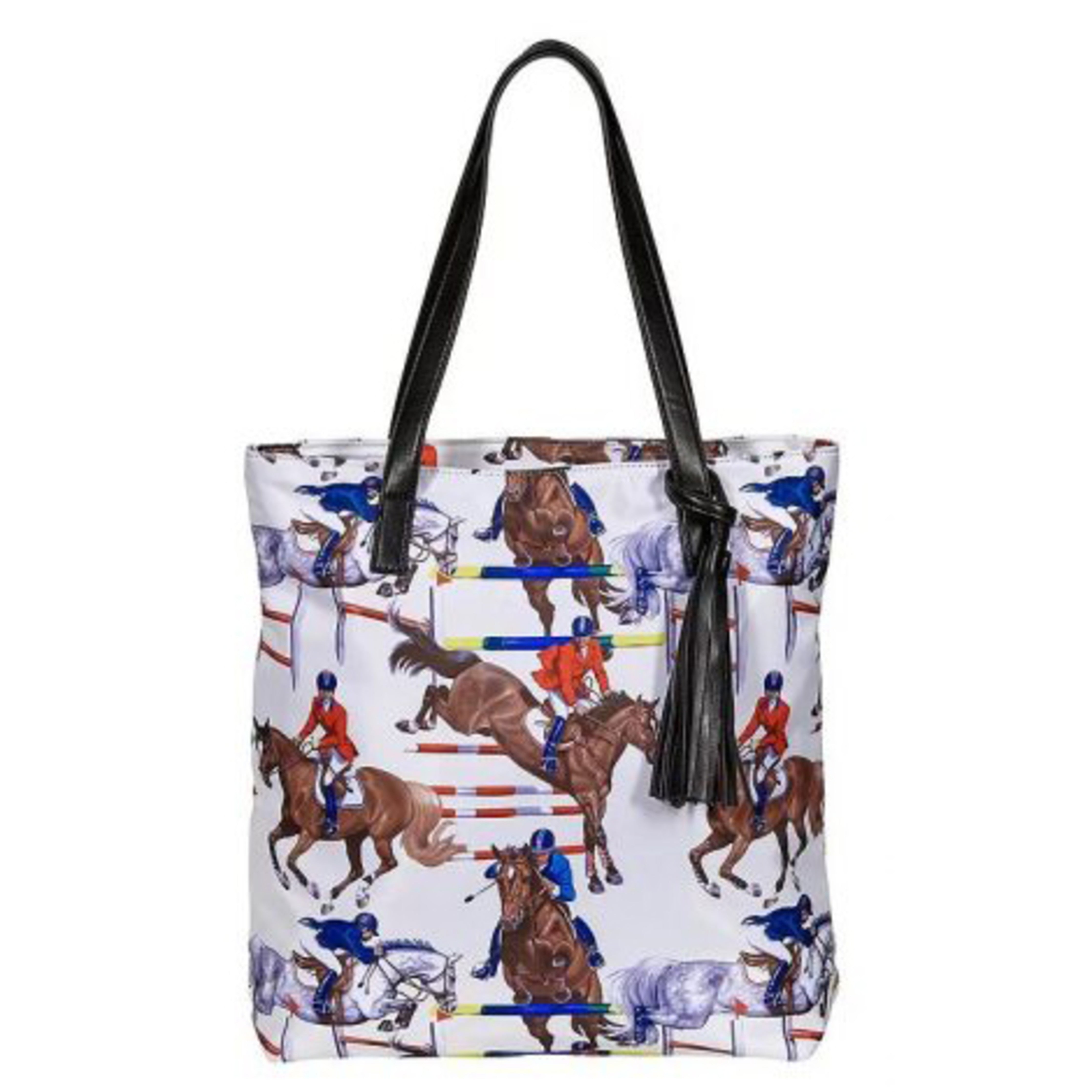 Lila Equestrian Print Tote