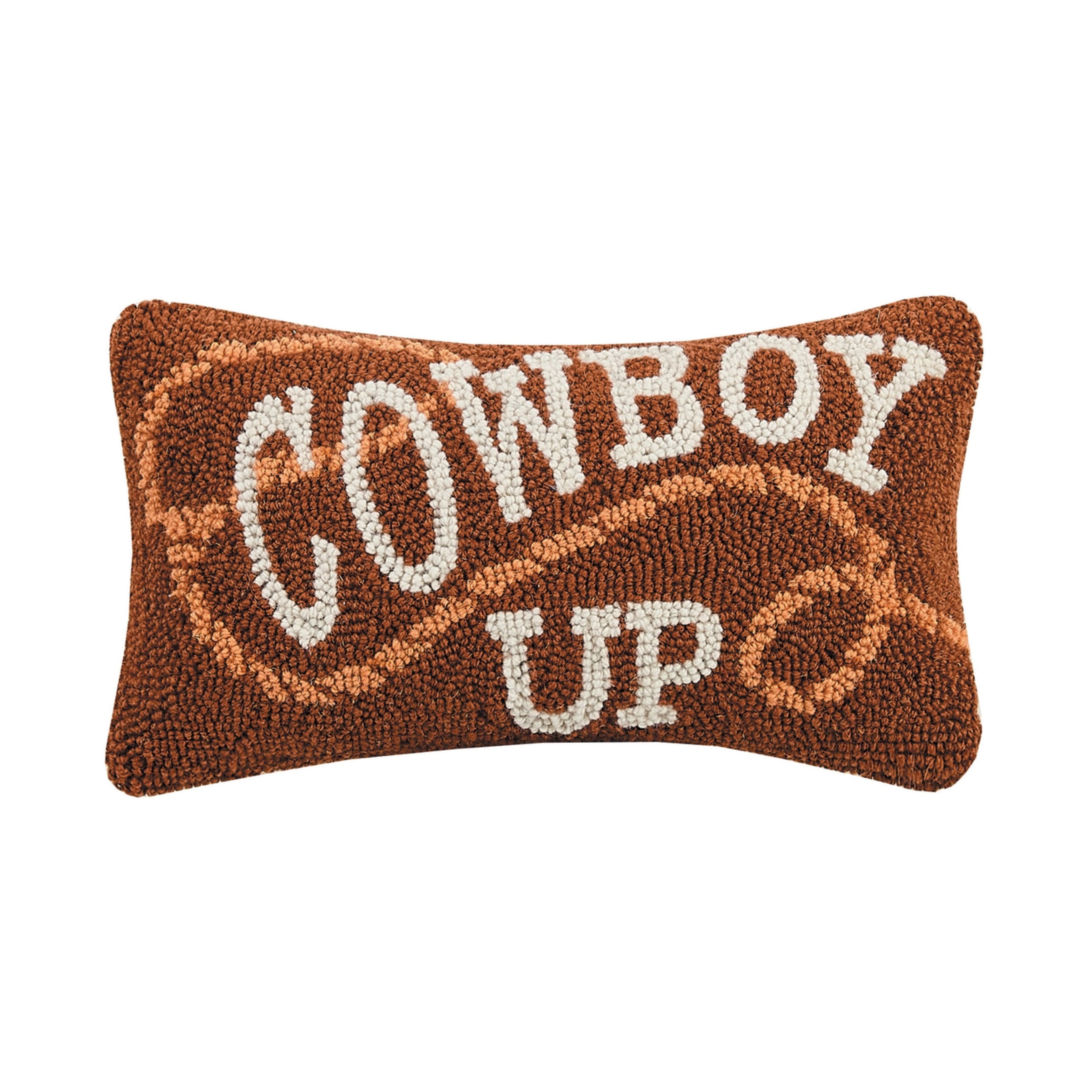 Cowboy Up Hooked Pillow&nbsp;