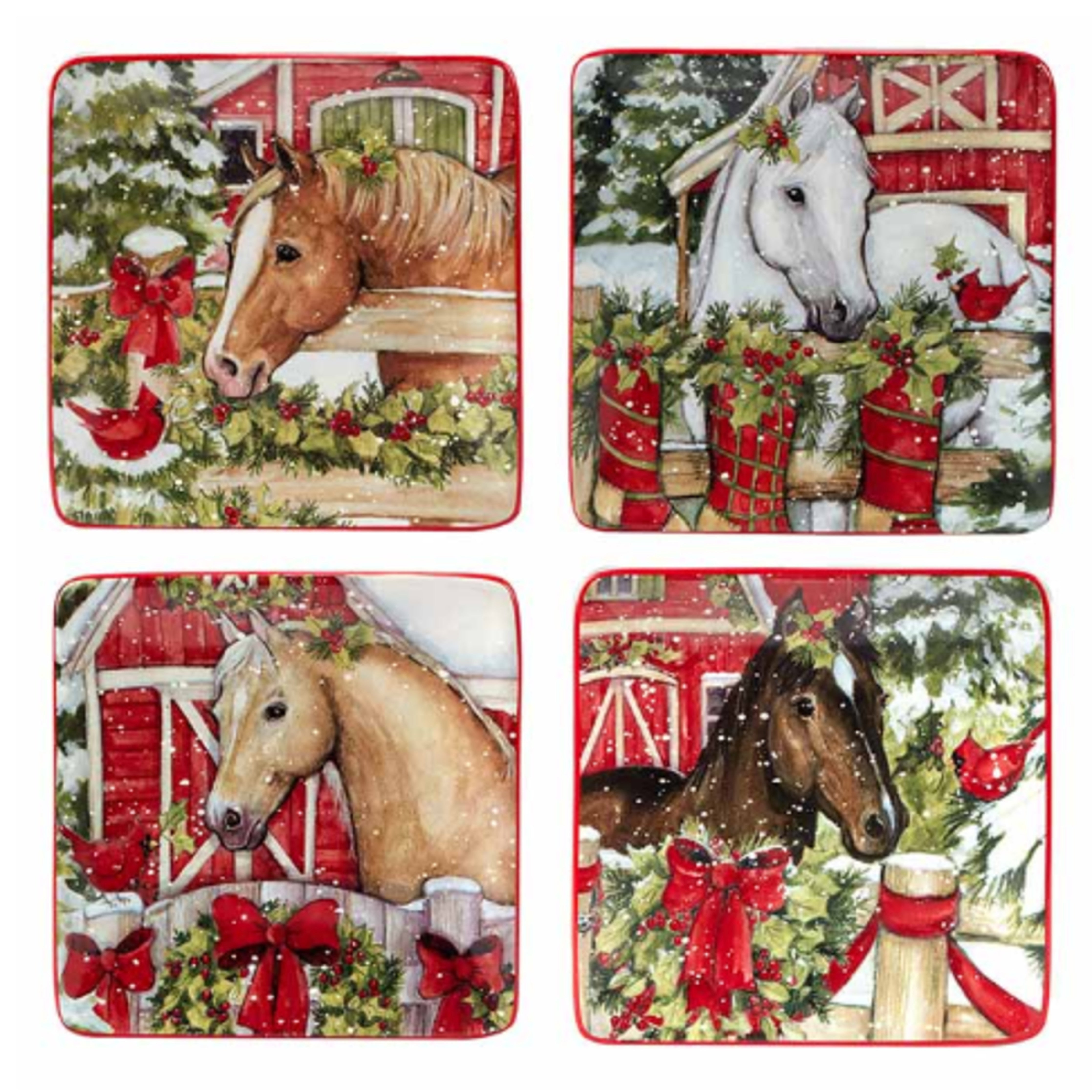 Horse Country Plates (set of 4)