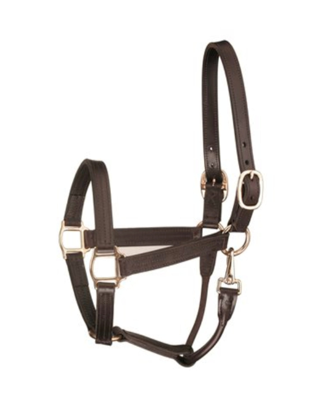 Perris Leather Track Halter w/ Snap
