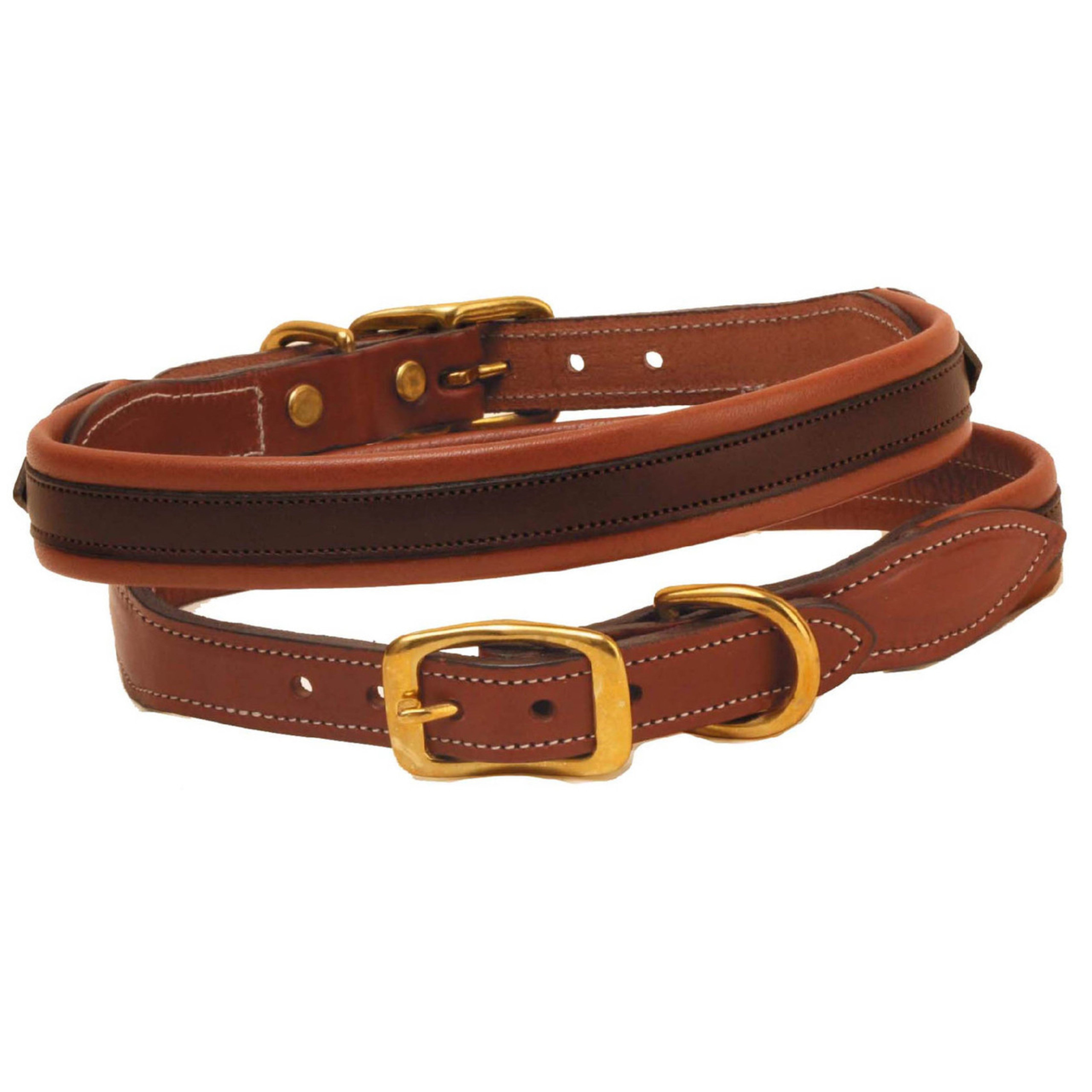 Tory Leather Dog Collar Soft Padded