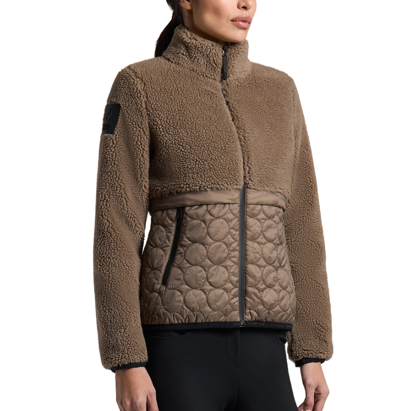 Cavalleria Toscana Sherpa + Nylon Quilt Jacket ladies