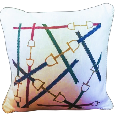 Ox Bow Corded Linen Pillow
