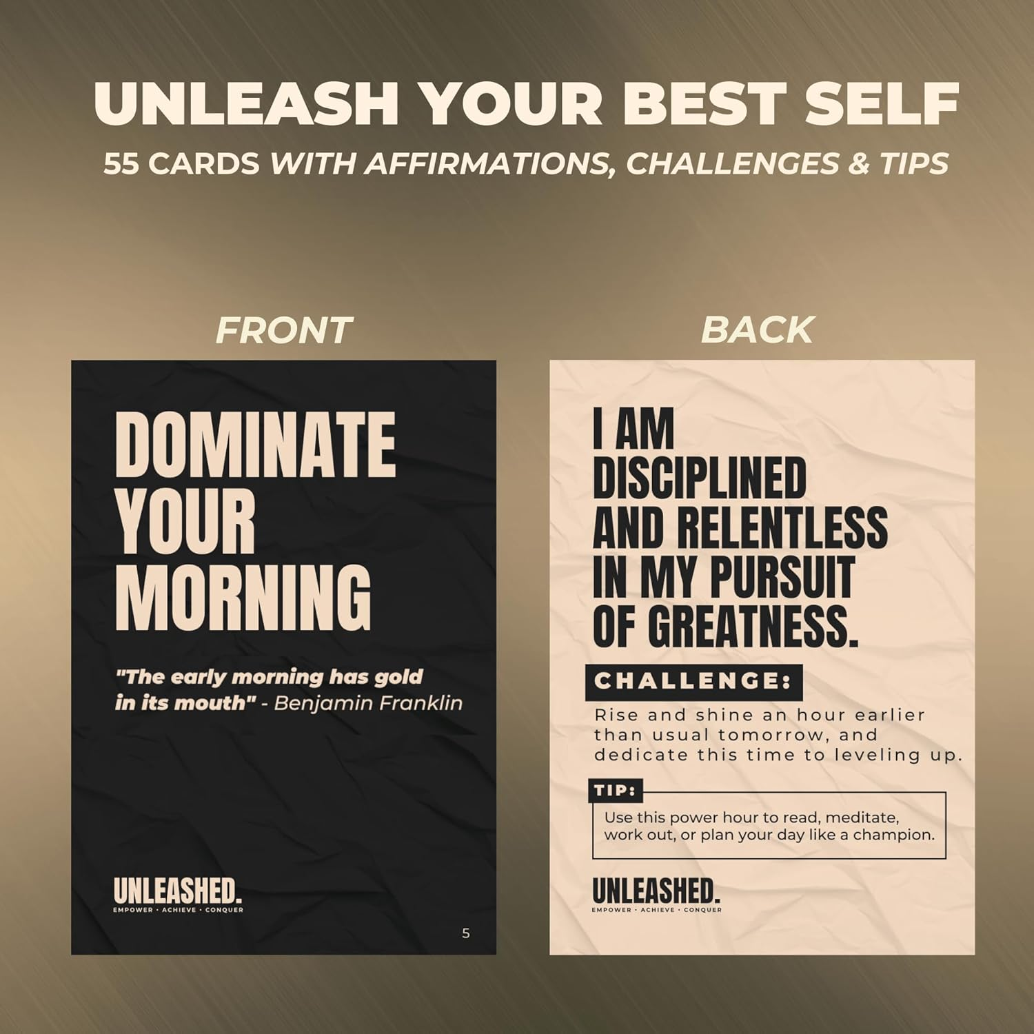 Unleash Your Inner Champion Daily Affirmation Cards