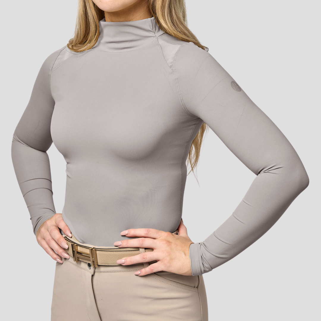 TKEQ Chloe High Collar Tech Top
