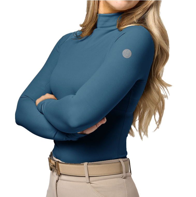 TKEQ Chloe High Collar Tech Top