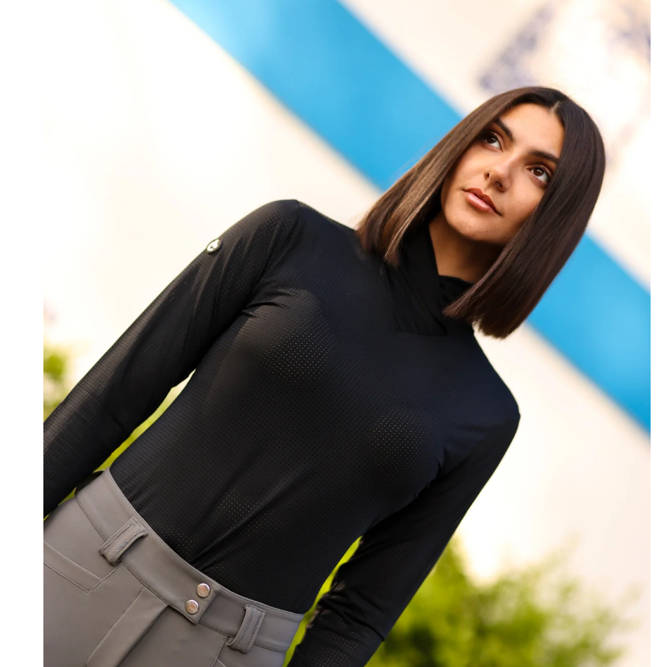Criniere Kai Cross-Neck Perf Shirt