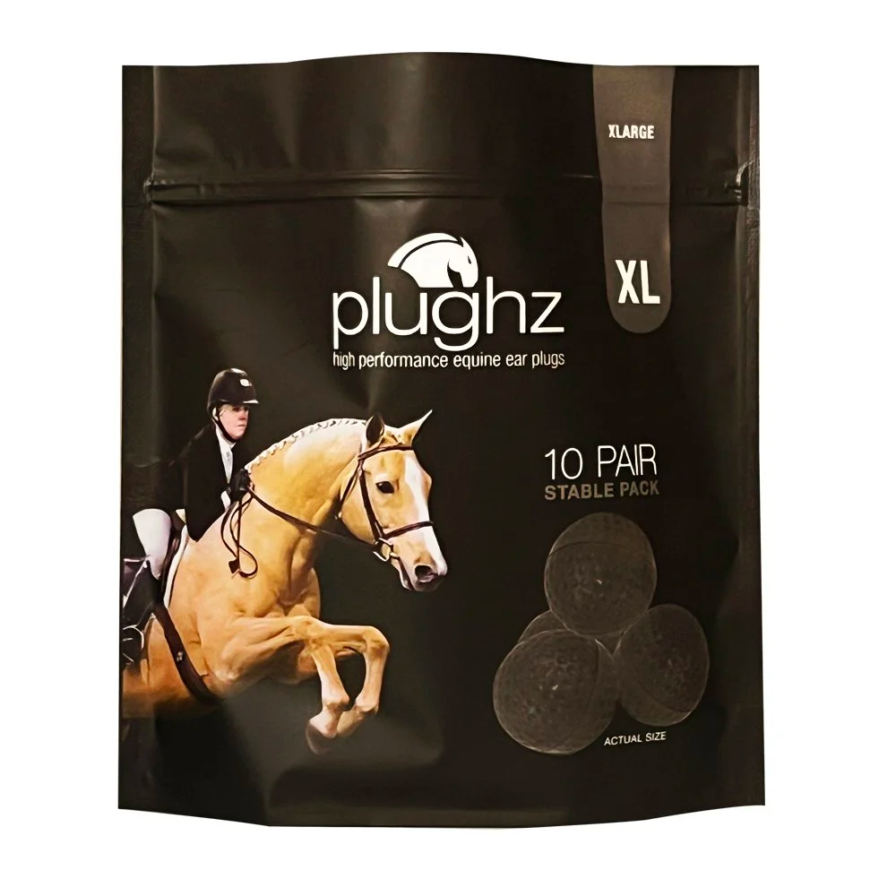 Plughz Dimpled-Uncoated Ear Plugs Stable Pack 10 pair