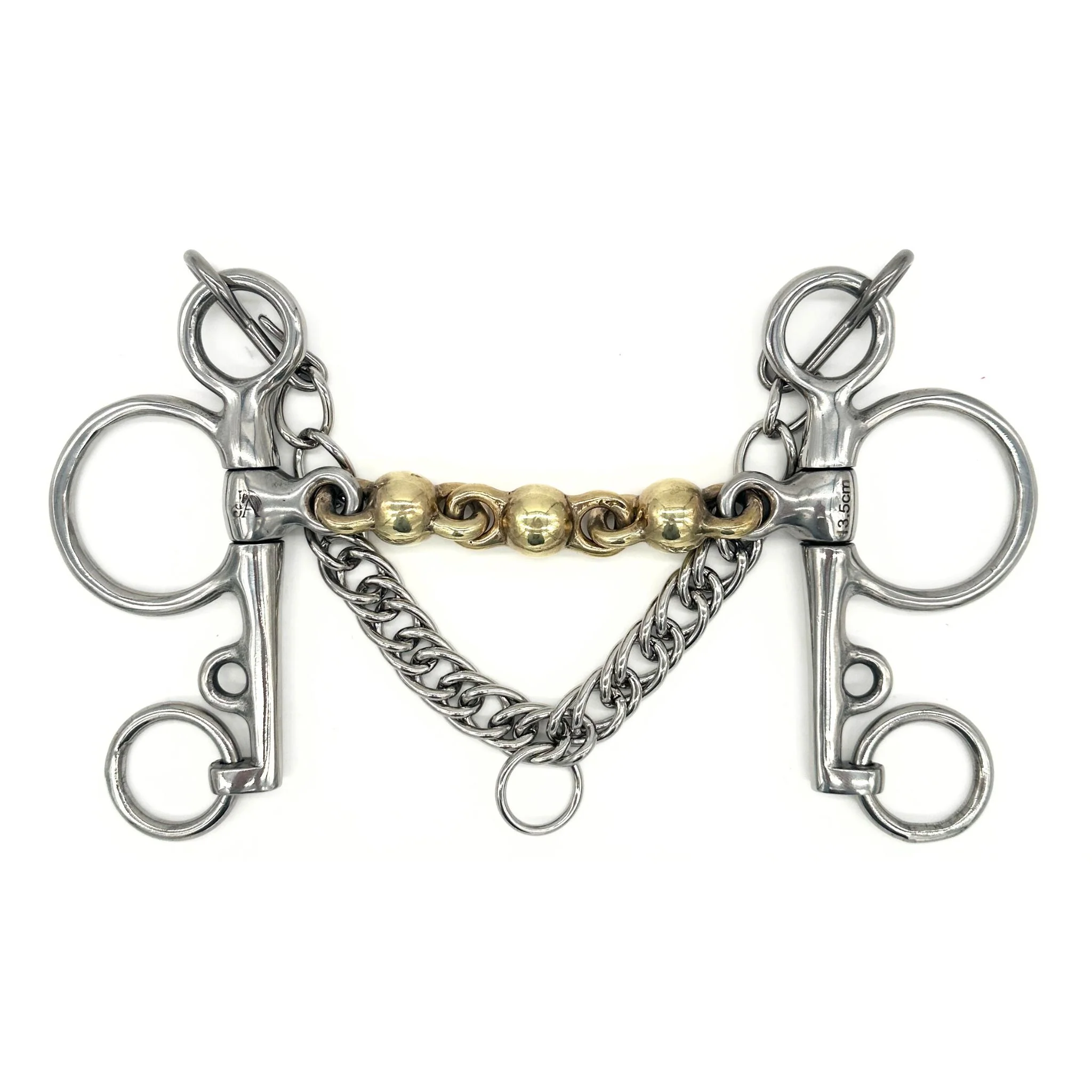 Jake Adams Bit Pelham Brass Waterford